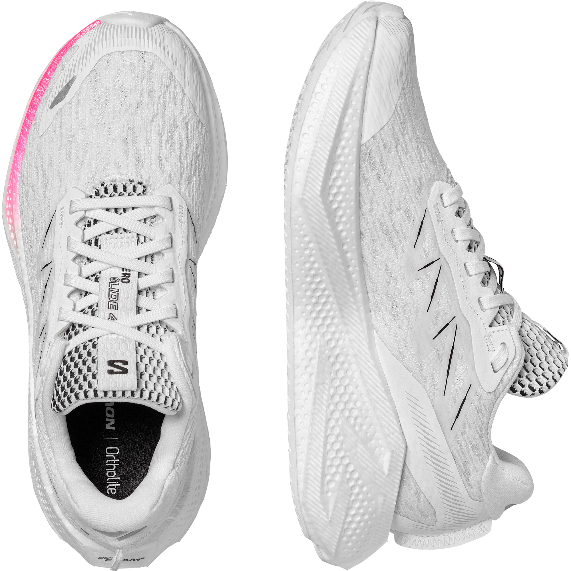 Salomon Aero Glide 4 Road Running Shoes Womens White