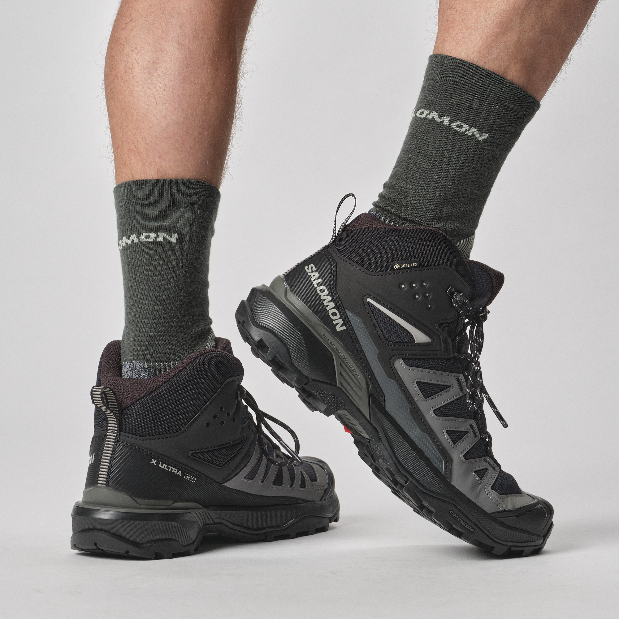 Salomon X Ultra 360 Mid Gore-Tex Hiking & Backpacking Shoes Black