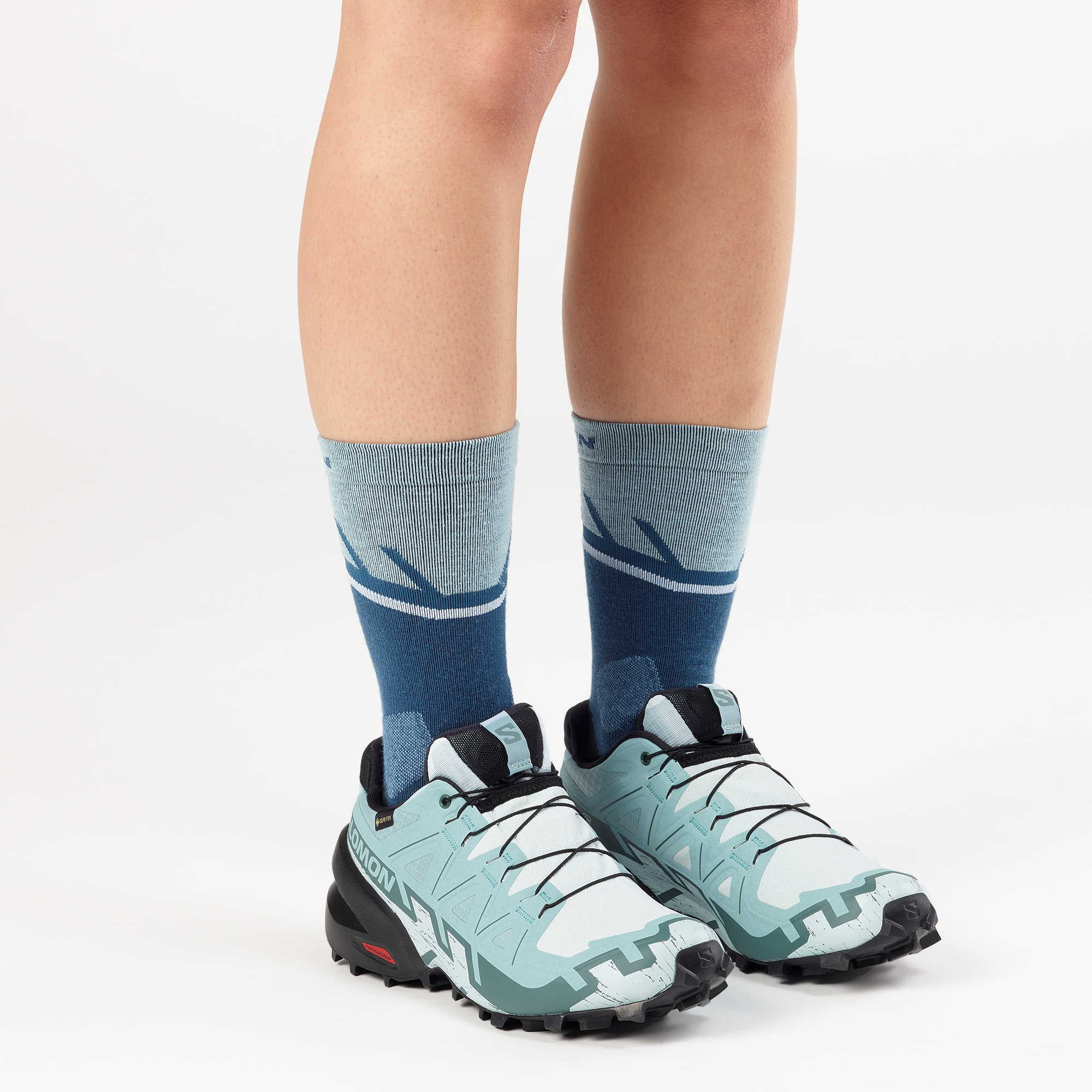 Salomon Speedcross 6 Gore-Tex Trail Running Shoes Womens Ballad Blue
