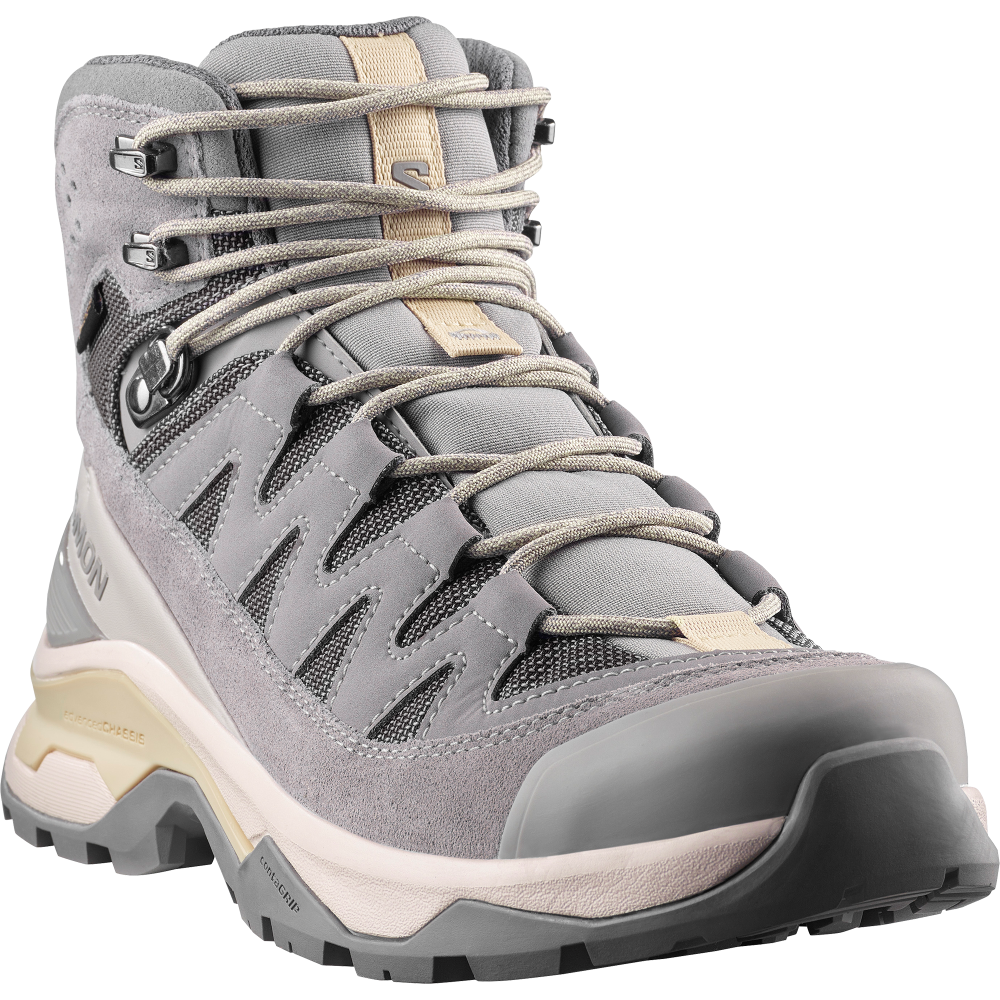 Salomon Quest Echo Gore Tex Hiking & Backpacking Shoes Womens Gull