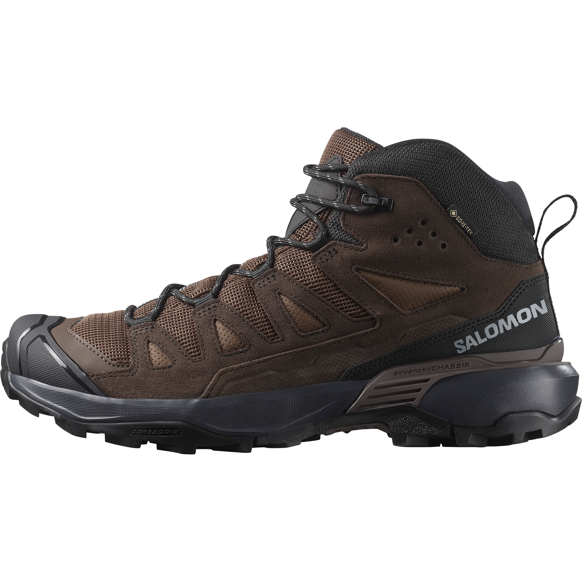 Salomon X Ultra 360 Leather Mid Gore-Tex Hiking & Backpacking Shoes Dark Earth