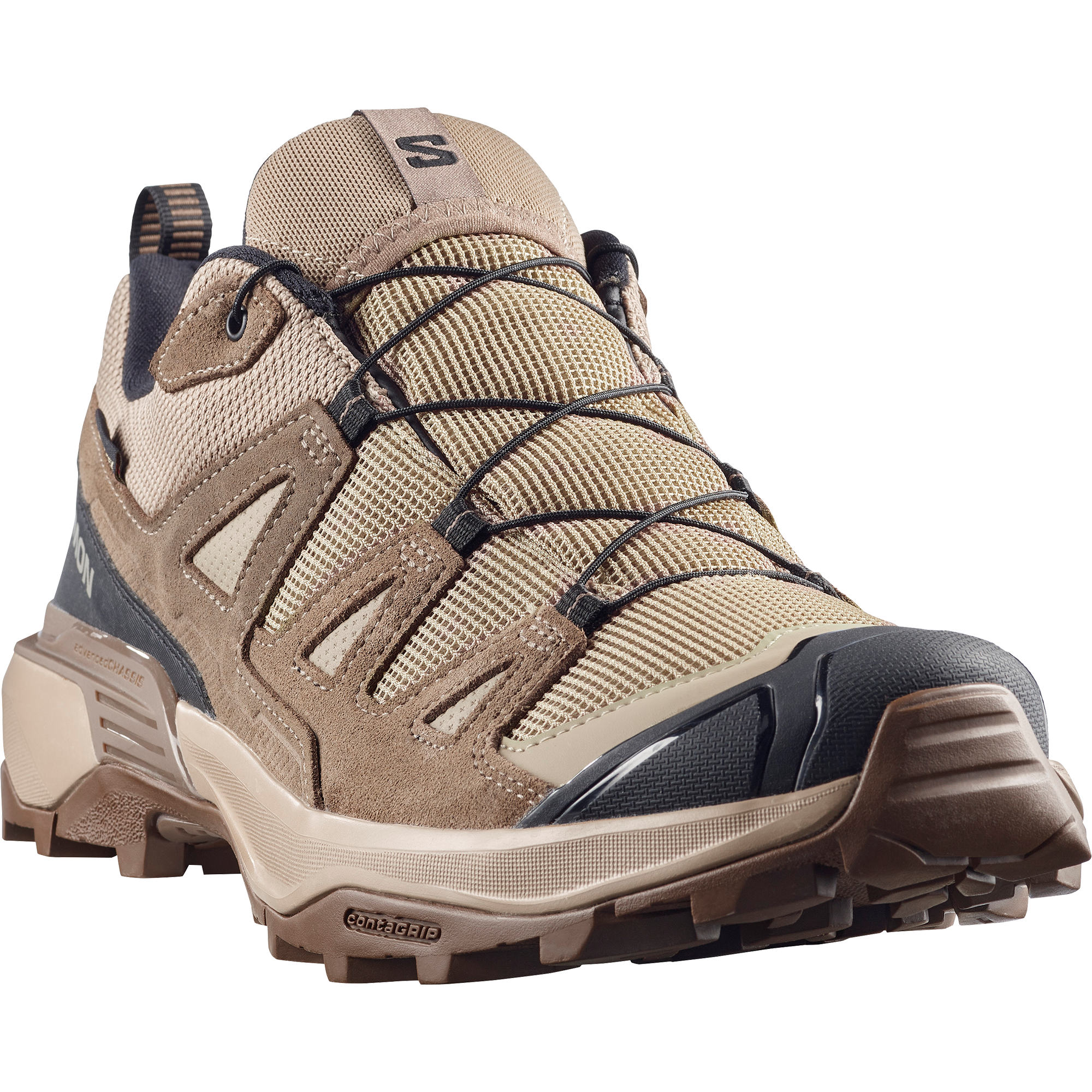 Salomon X Ultra 360 Leather Gore-Tex Hiking & Backpacking Shoes Desert Tan