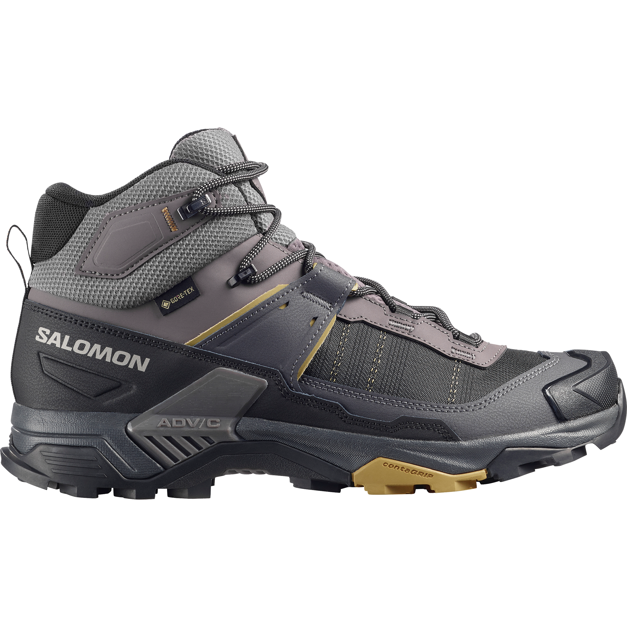 Salomon X Ultra 5 Mid Gore-Tex Hiking & Backpacking Shoes Dark Gull Gray