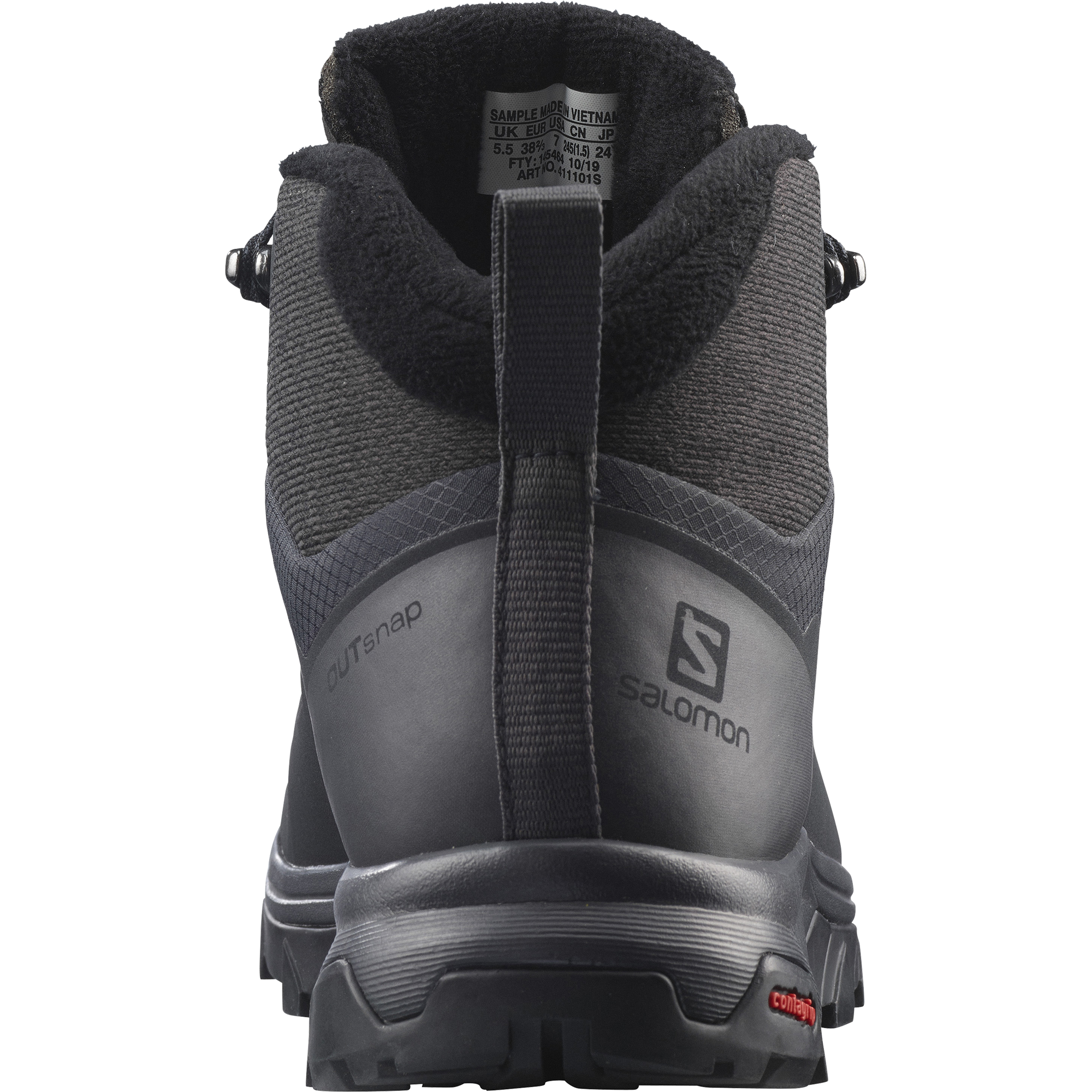 Salomon Outsnap Waterproof Winter Shoes Womens Black