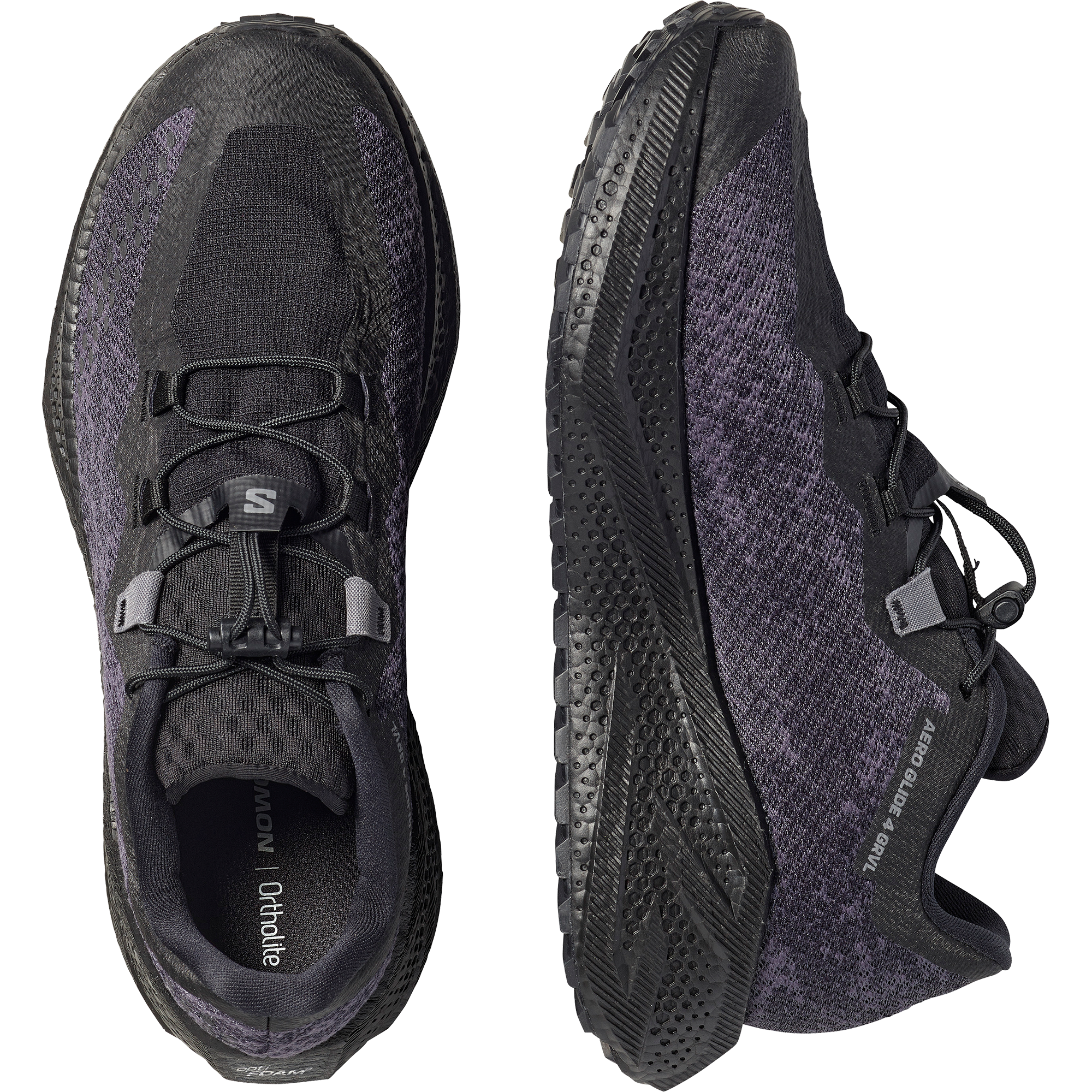 Salomon Aero Glide 4 Grvl Gravel Running Shoes Black