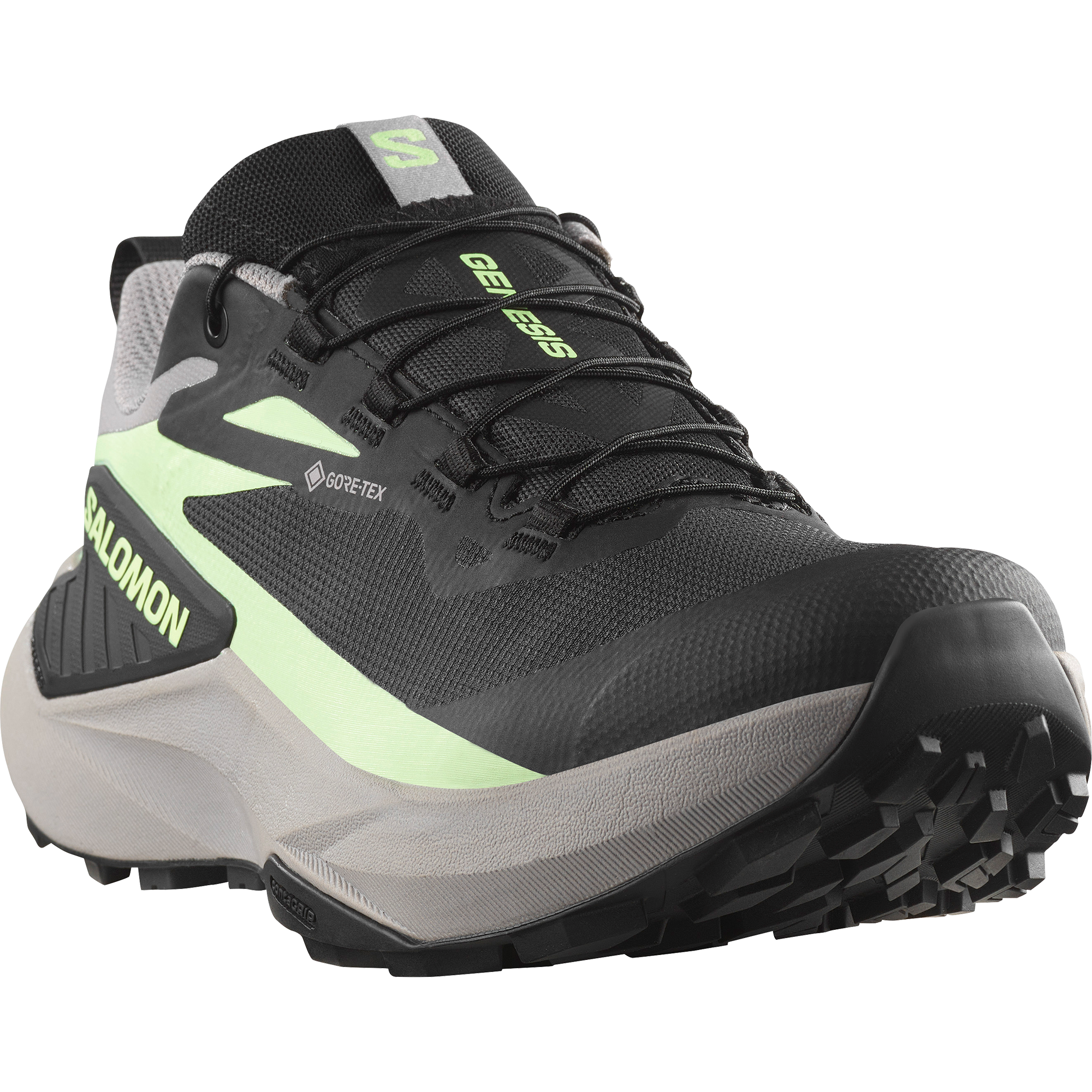 Salomon Genesis Gore-Tex Trail Running Shoes Womens Black