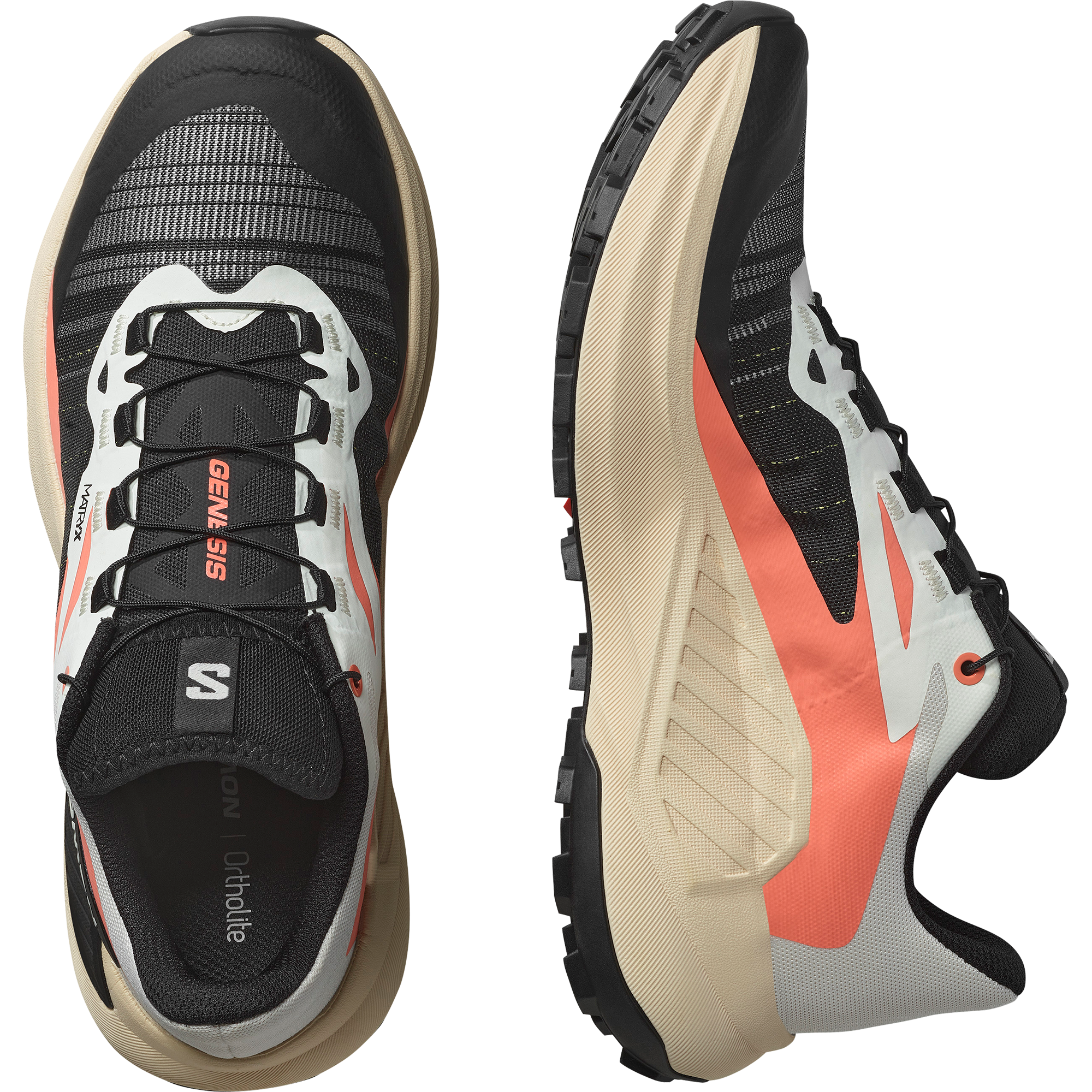 Salomon Genesis Trail Running Shoes Womens Fusion Coral