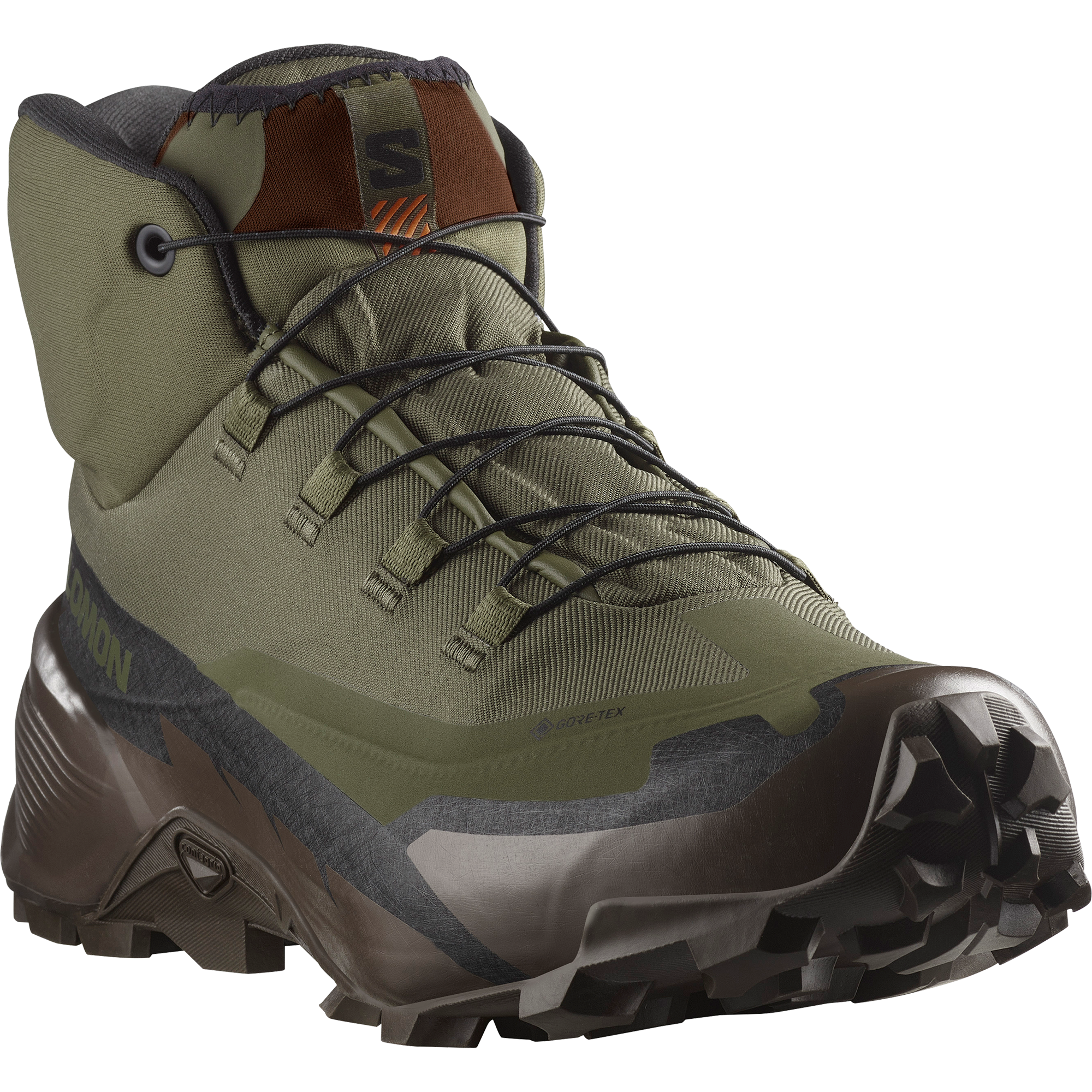 Salomon Cross Hike Tracker Gore-Tex Hiking & Backpacking Shoes Ranger Green