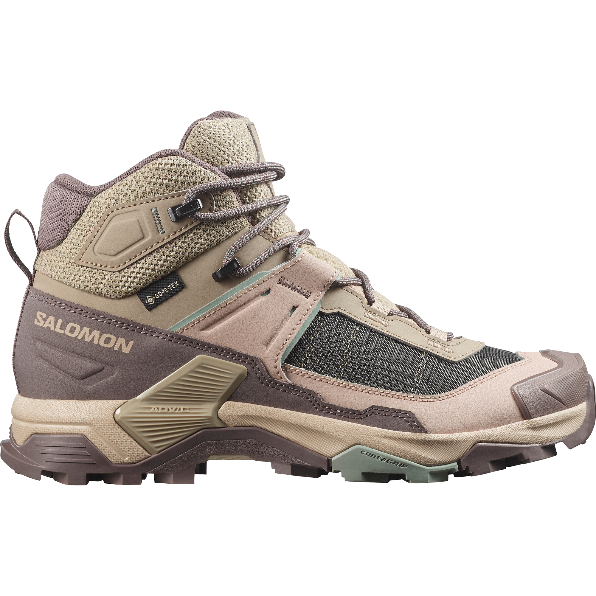 Salomon X Ultra 5 Mid Gore-Tex Hiking & Backpacking Shoes Womens Iron