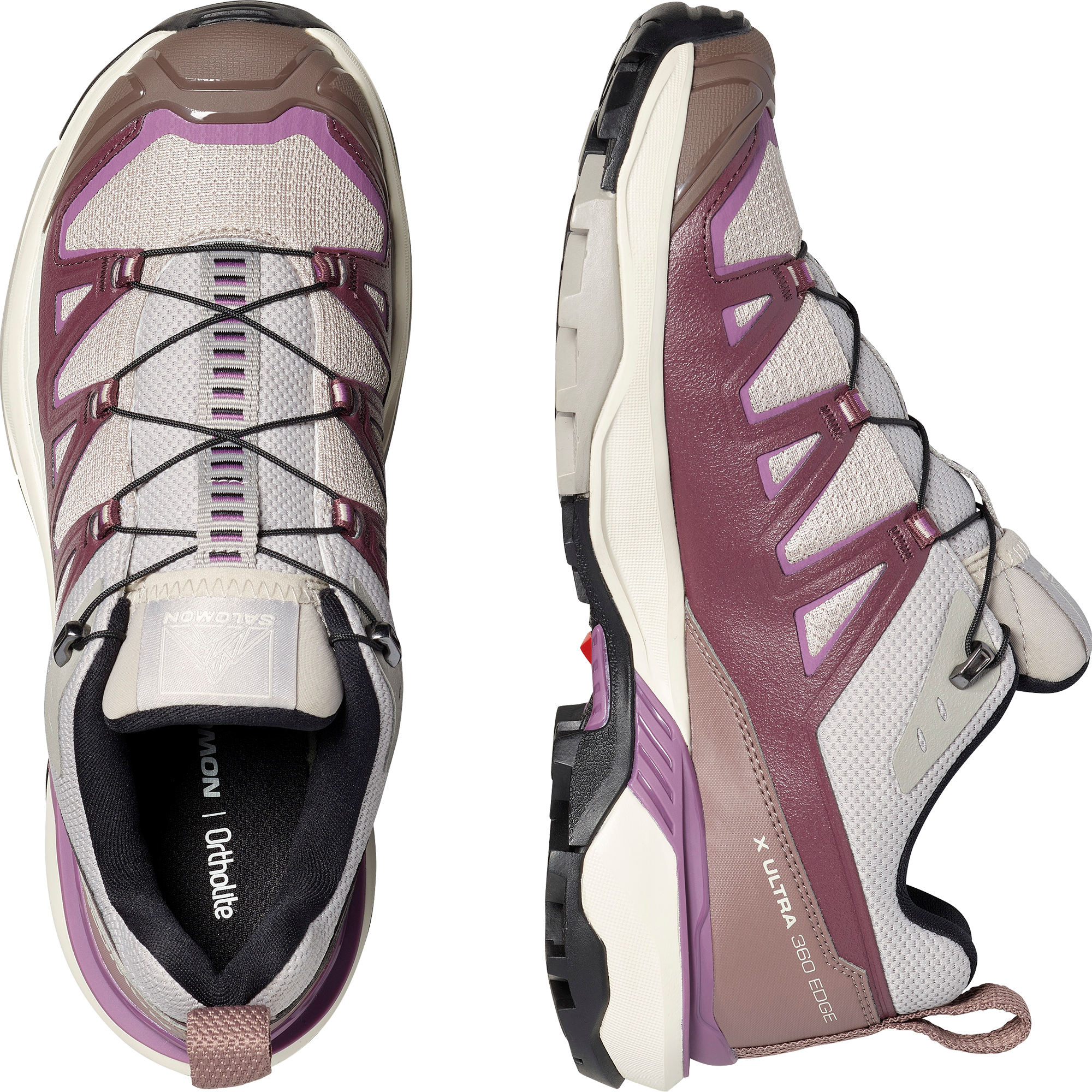 Salomon X Ultra 360 Edge Hiking & Backpacking Shoes Womens Silver Cloud