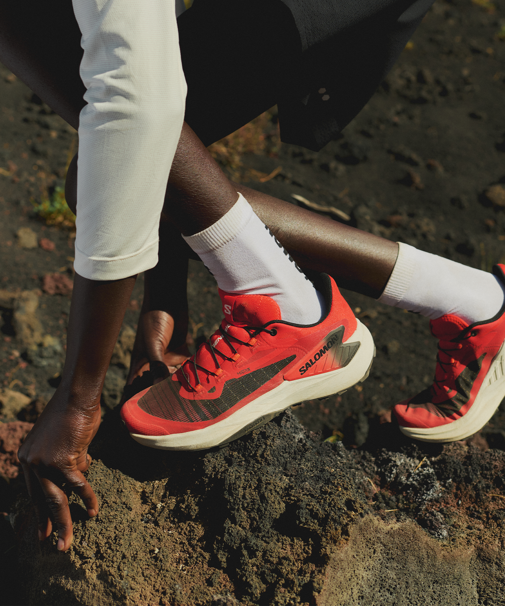 Salomon Genesis Trail Running Fiery Red