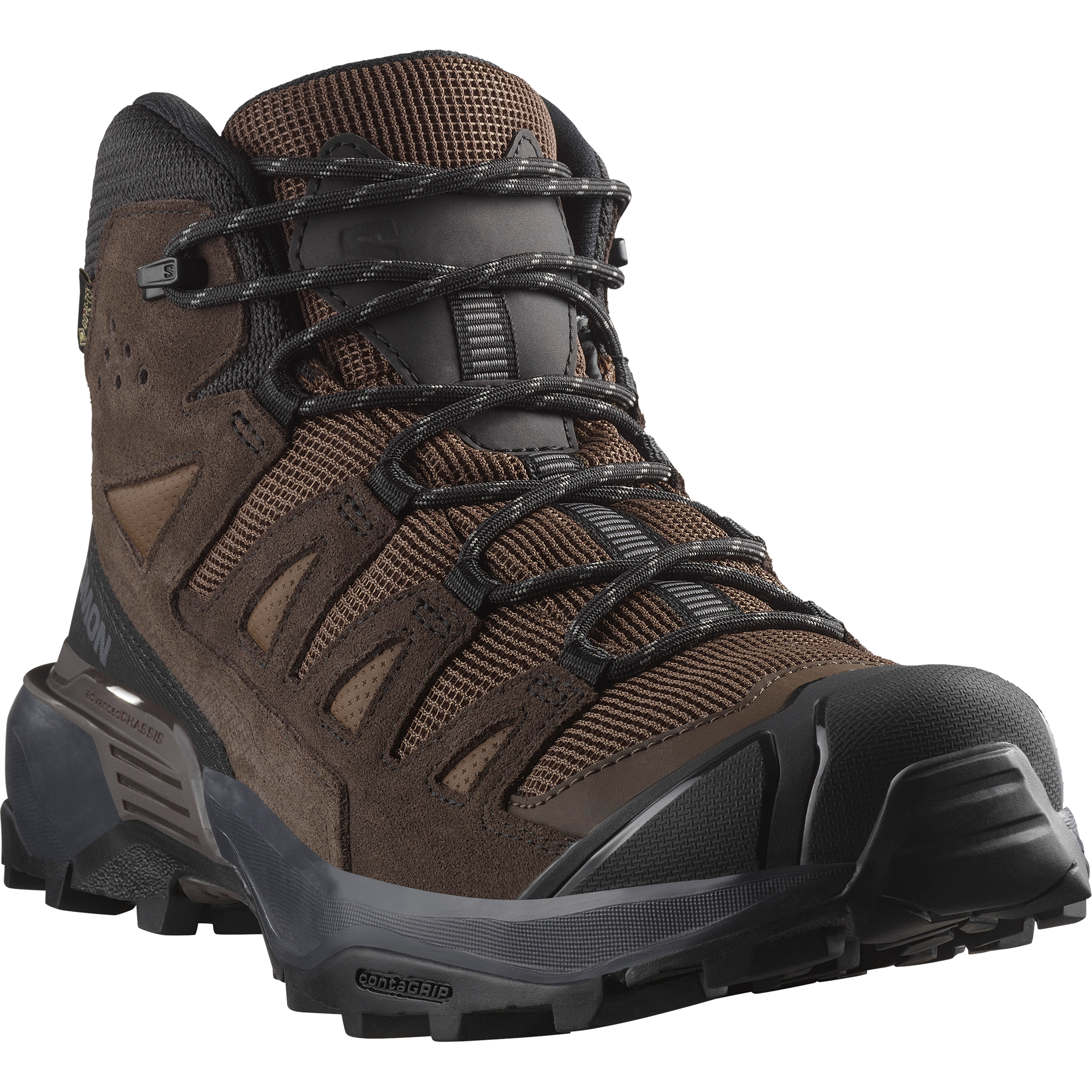 Salomon X Ultra 360 Leather Mid Gore-Tex Hiking & Backpacking Shoes Dark Earth