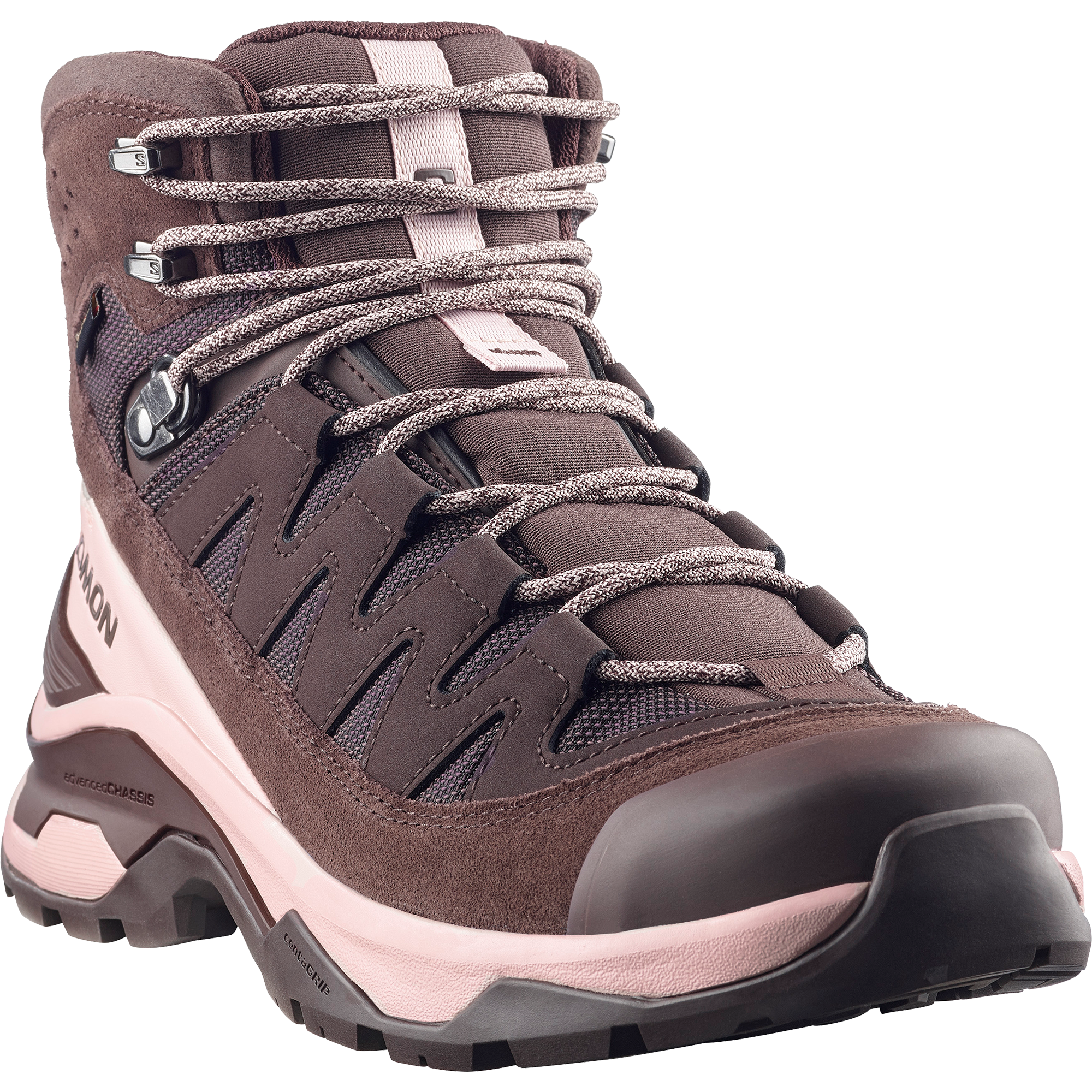 Salomon Quest Echo Gore Tex Hiking & Backpacking Shoes Womens Black Coffee