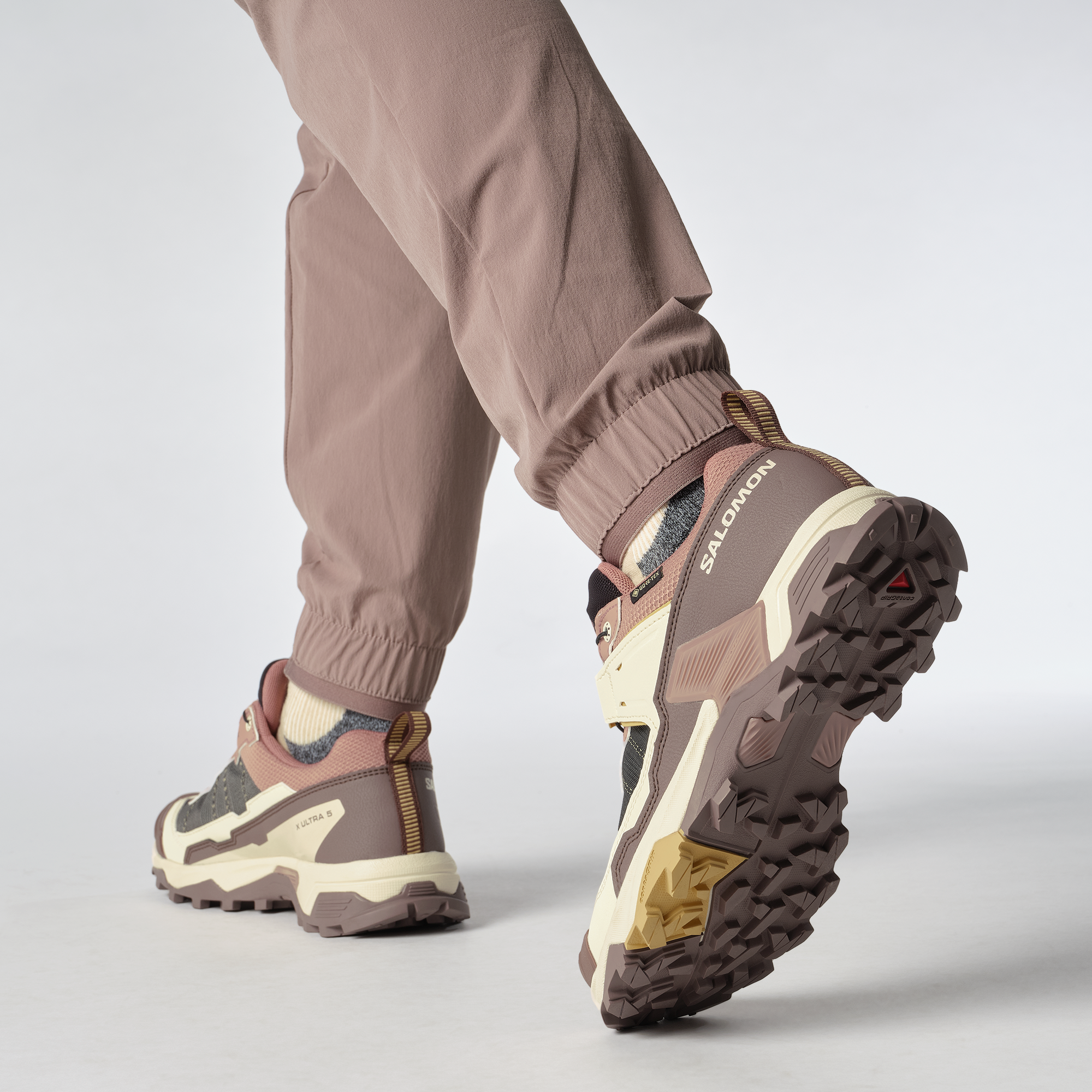 Salomon X Ultra 5 Gore-Tex Hiking Womens Burlwood