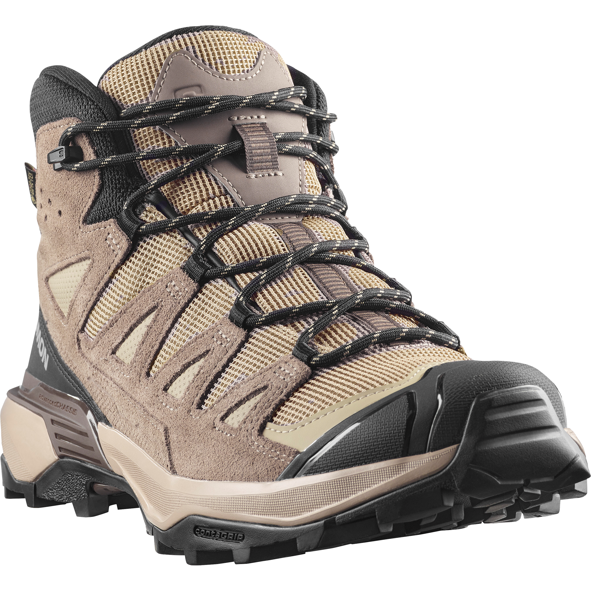 Salomon X Ultra 360 Leather Mid Gore-Tex Hiking & Backpacking Shoes Desert Tan