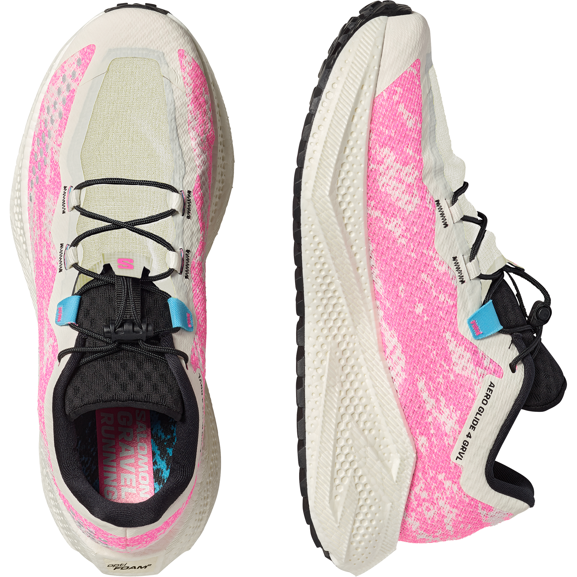 Salomon Aero Glide 4 Grvl Gravel Running Shoes Vanilla Ice