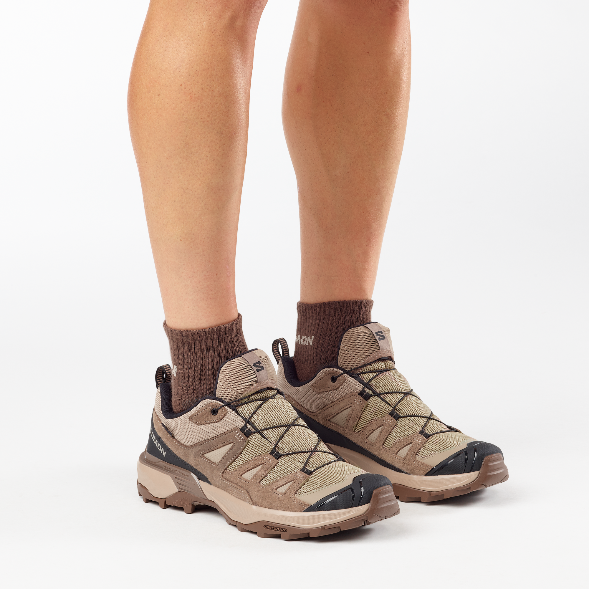 Salomon X Ultra 360 Leather Gore-Tex Hiking Desert Tan