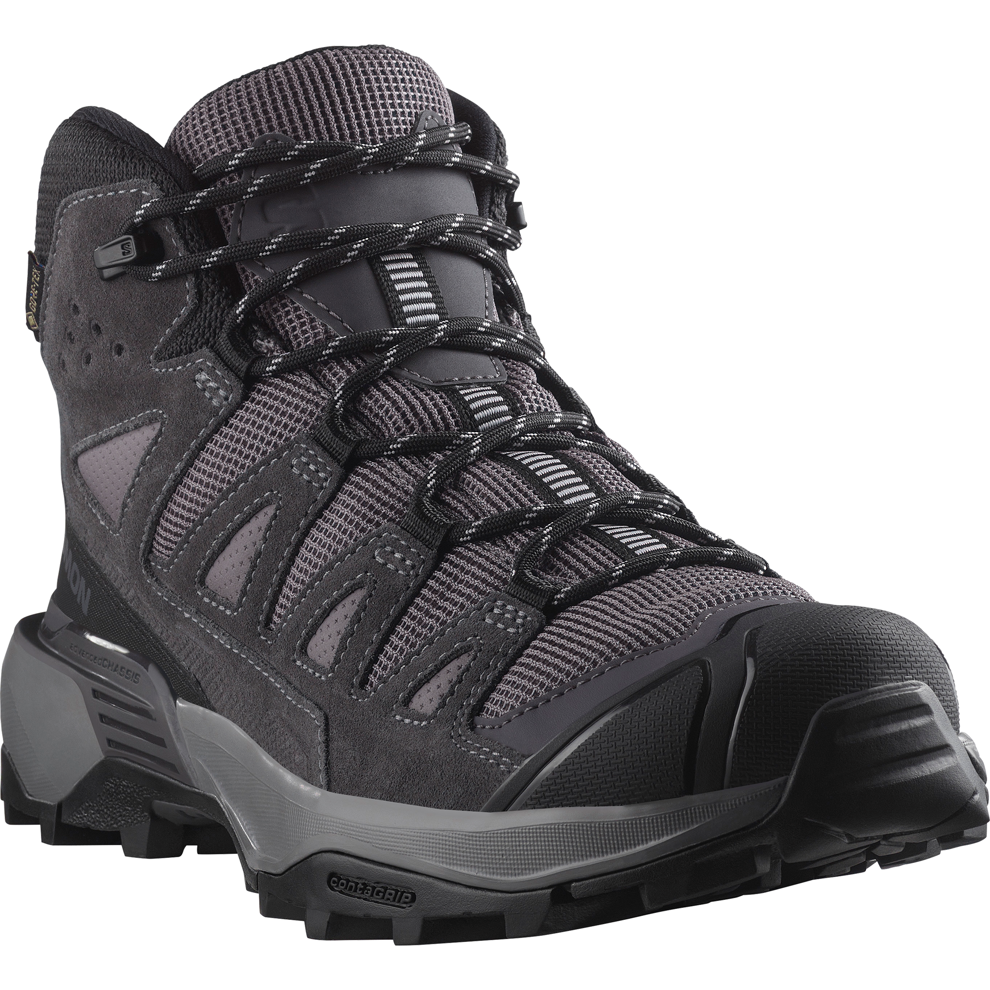 Salomon X Ultra 360 Leather Mid Gore-Tex Hiking & Backpacking Shoes Womens Shark