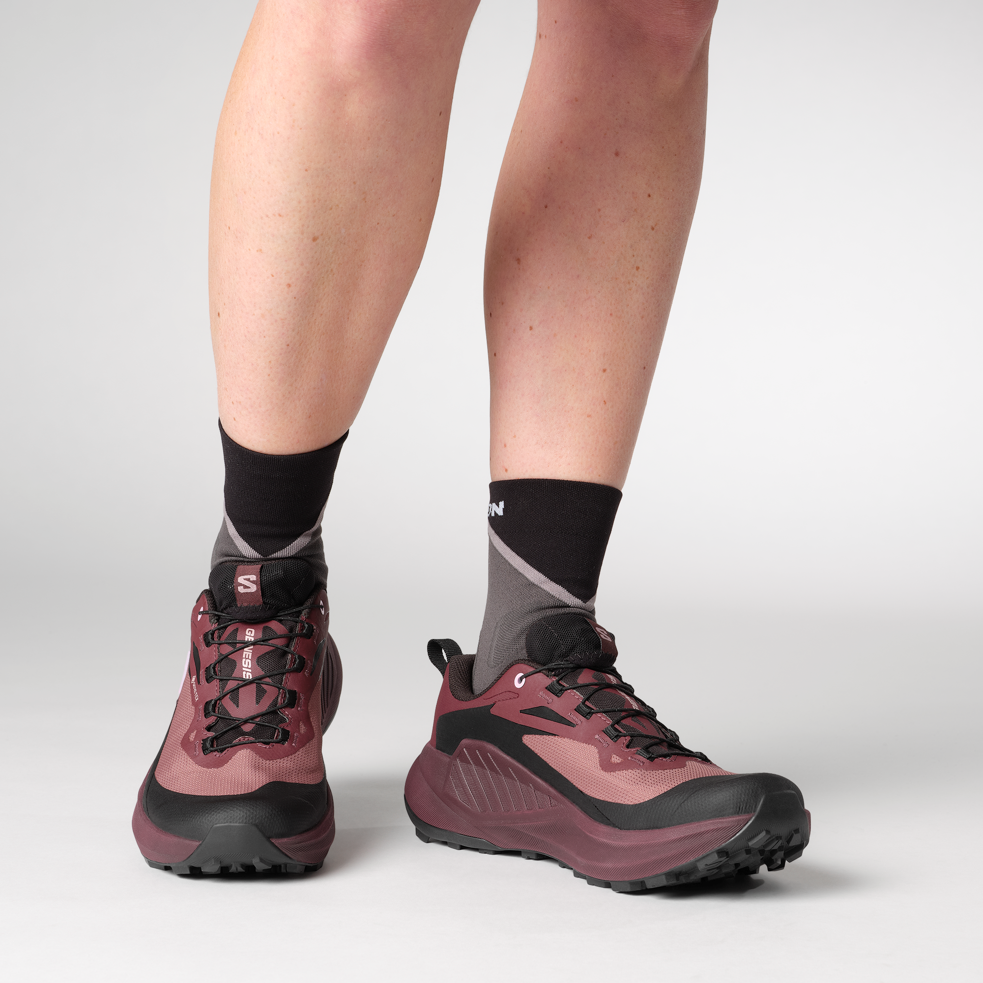 Salomon Genesis Gore-Tex Trail Running Womens Rose Taupe