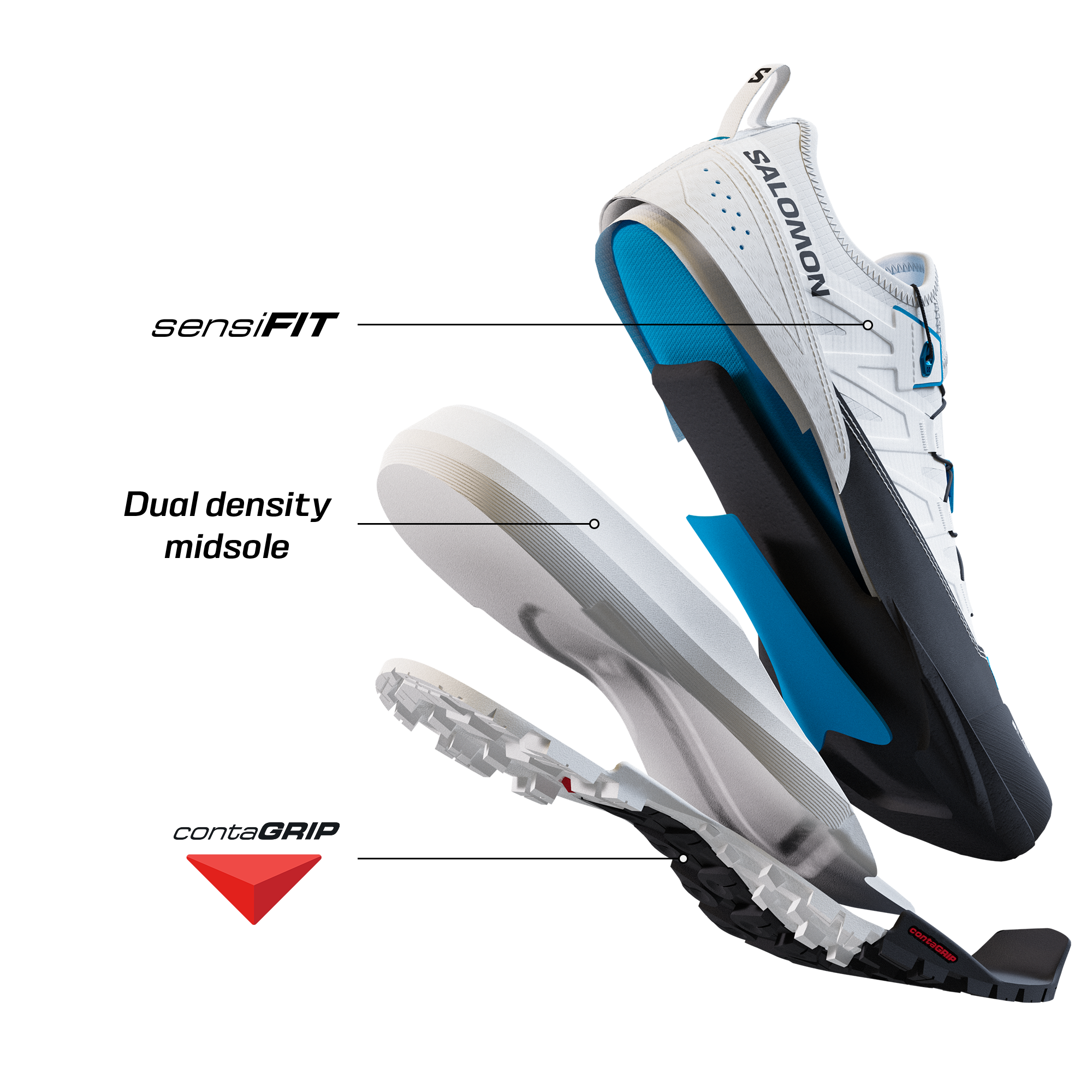 Salomon S/Lab Alpinway Hiking White