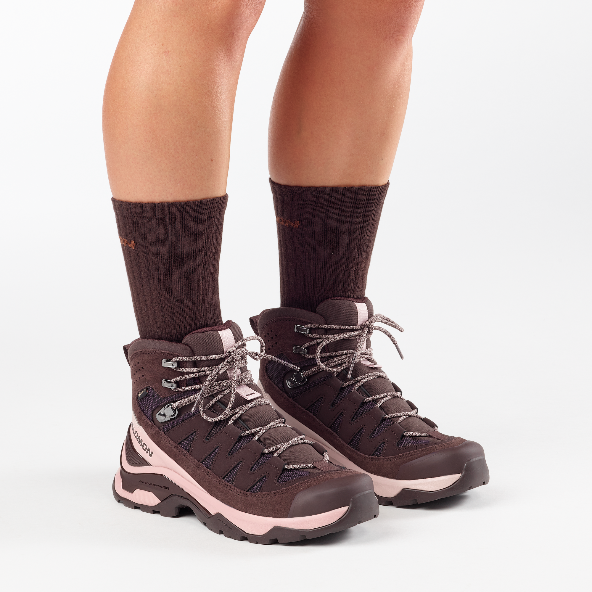 Salomon Quest Echo Gore Tex Backpacking Womens Black Coffee
