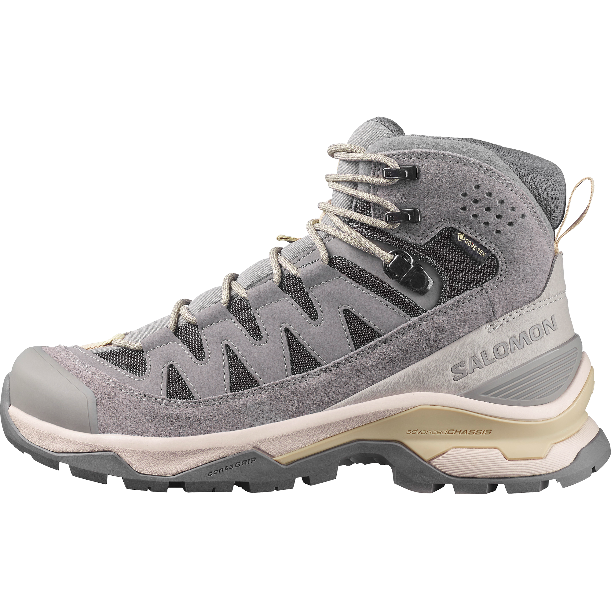 Salomon Quest Echo Gore Tex Hiking & Backpacking Shoes Womens Gull