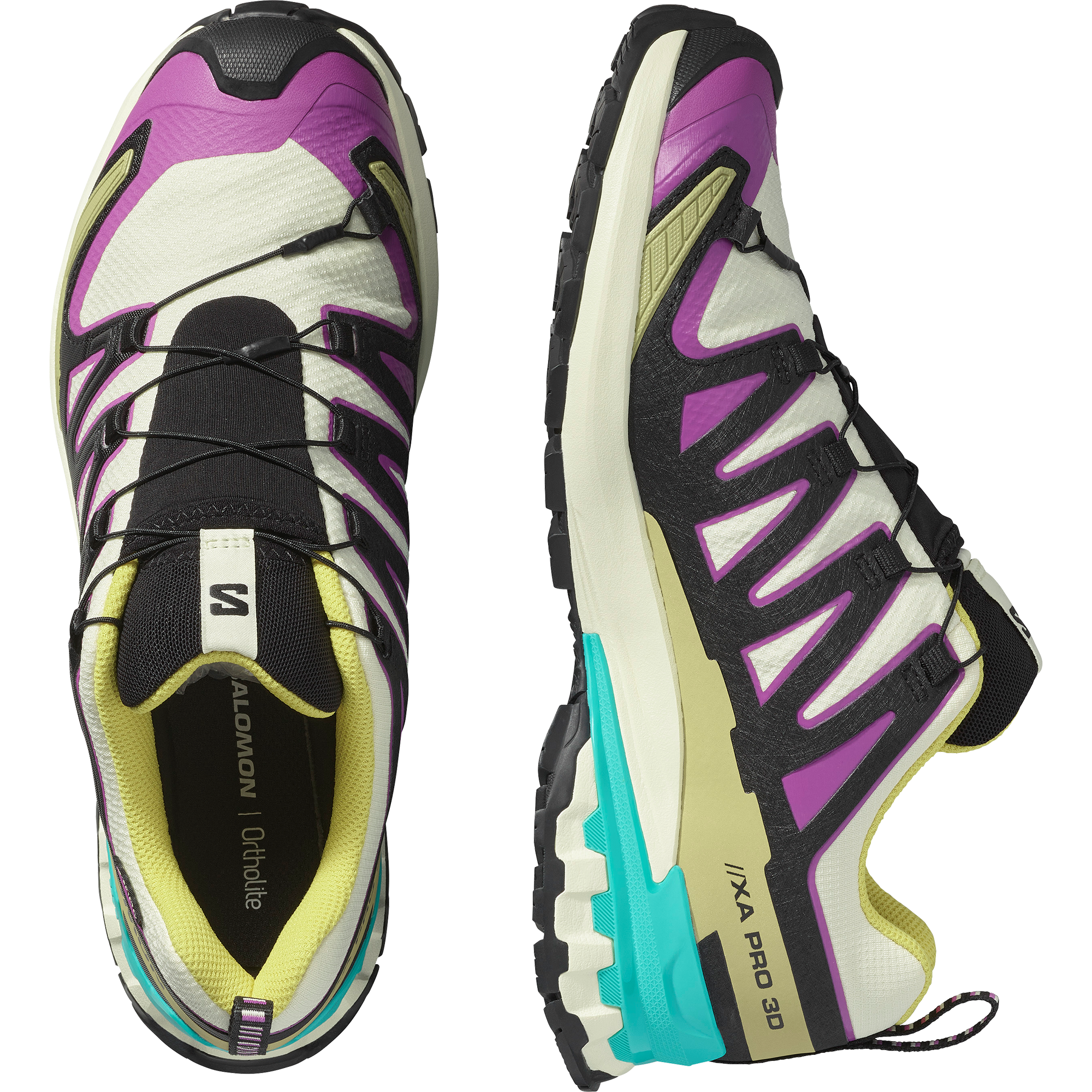 Salomon Xa Pro 3D V9 Gore-Tex Trail Running Shoes Transparent Yellow
