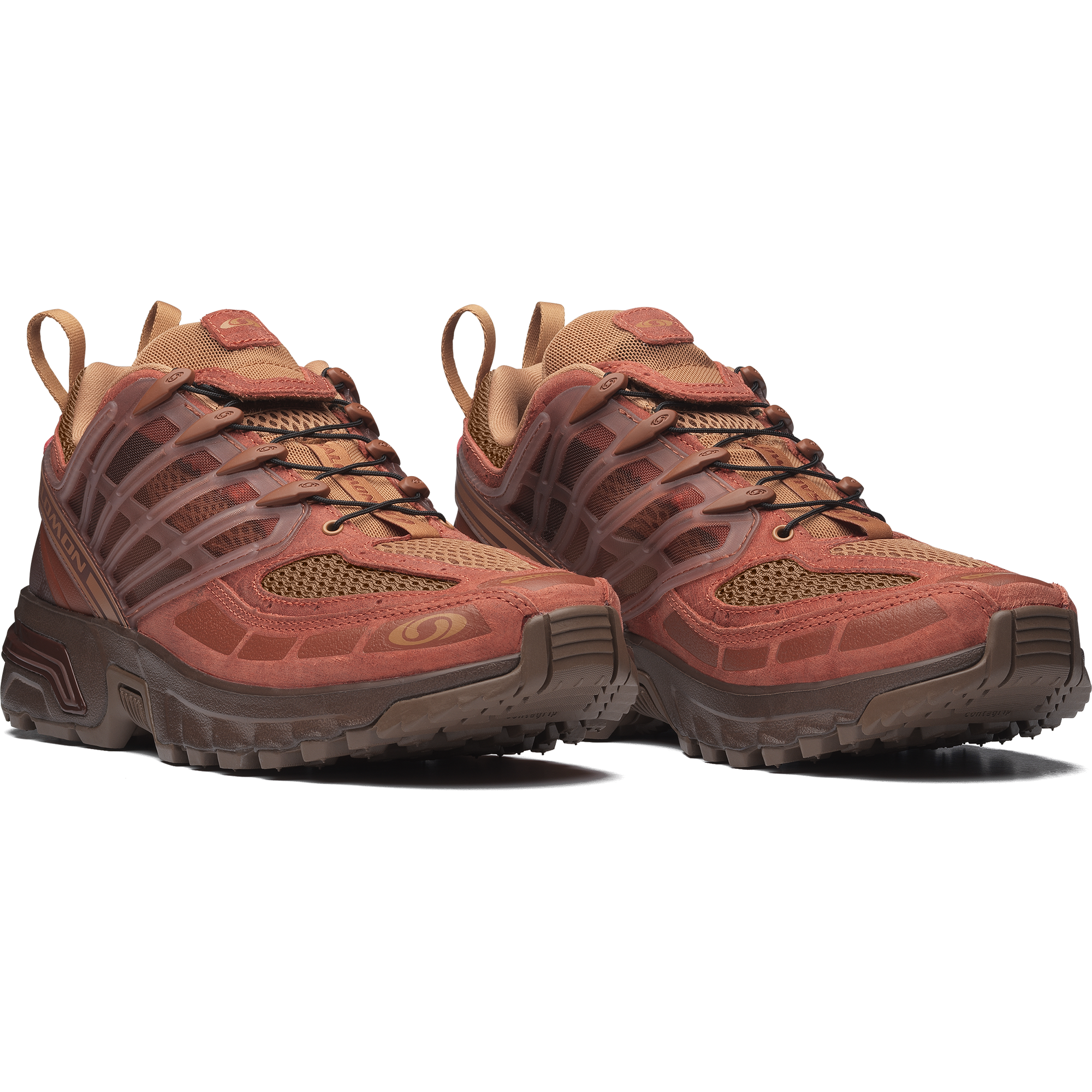 Salomon Acs Pro Red Ashes Sneakers Pecan Brown