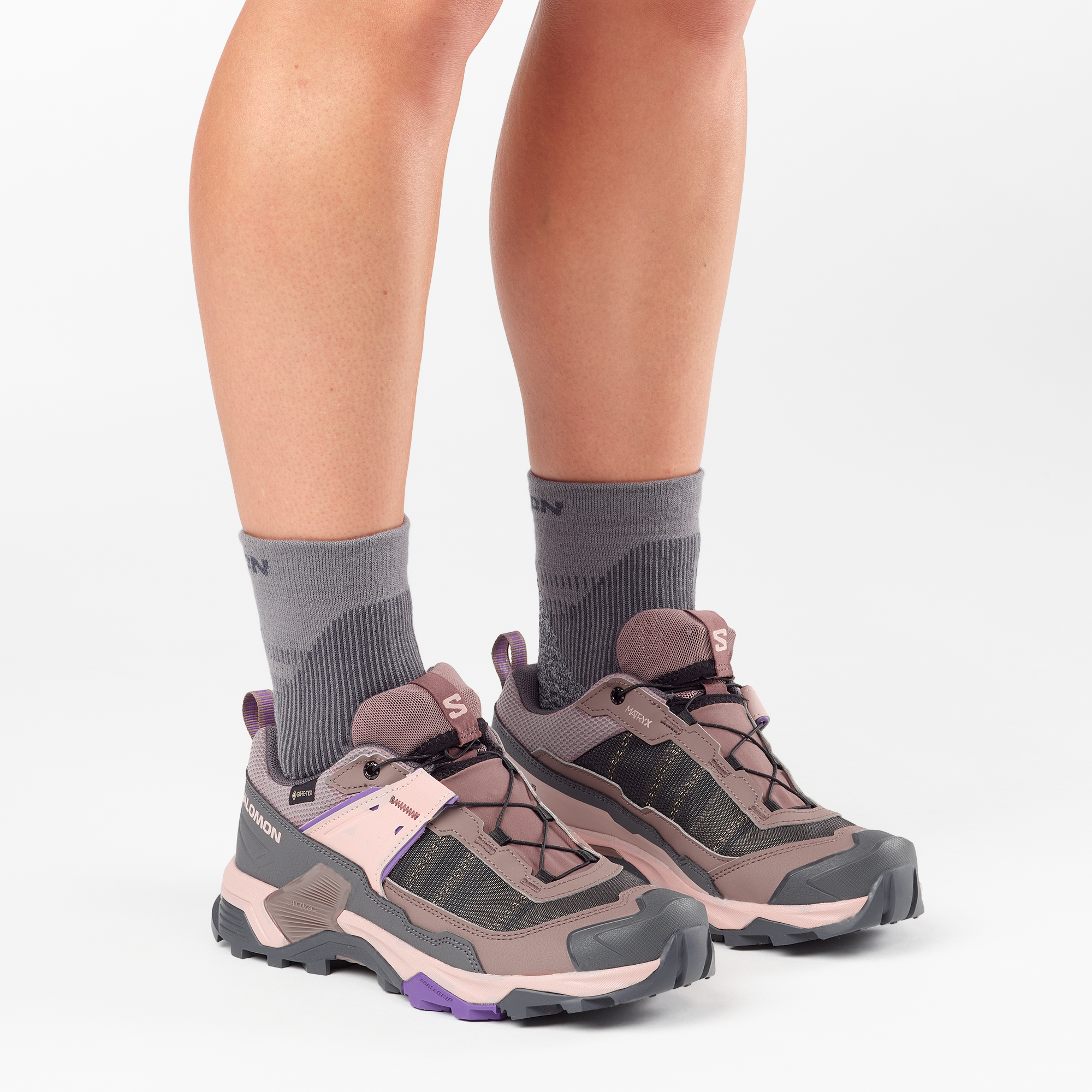 Salomon X Ultra 5 Gore-Tex Hiking & Backpacking Shoes Womens Iron