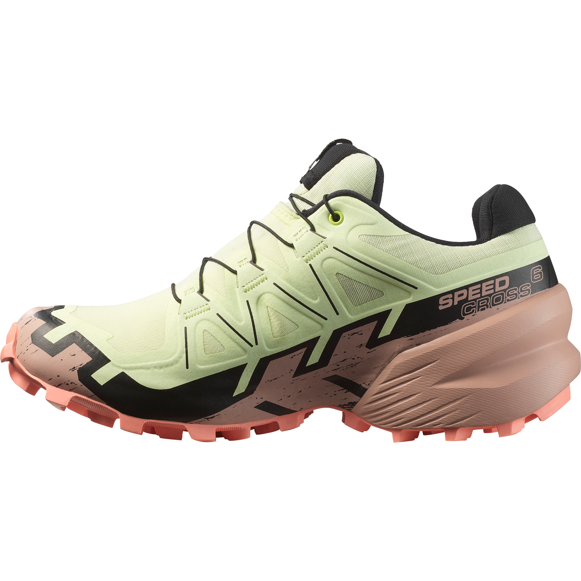 Salomon Speedcross 6 Gore-Tex Trail Running Shoes Womens Lime Cream