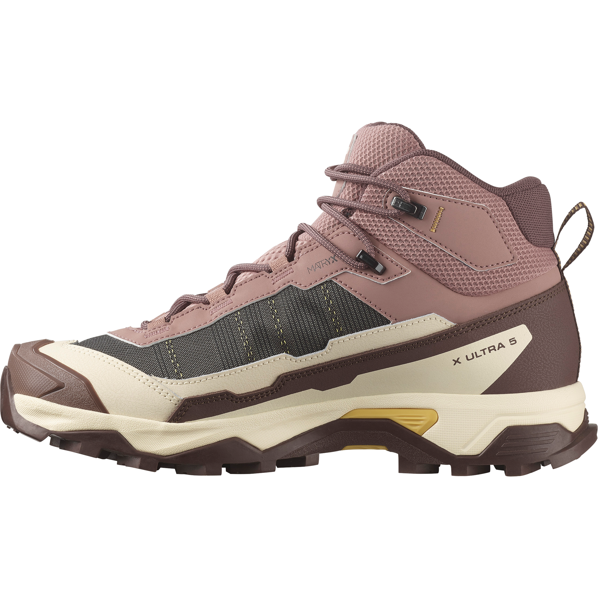 Salomon X Ultra 5 Mid Gore-Tex Hiking & Backpacking Shoes Womens Burlwood