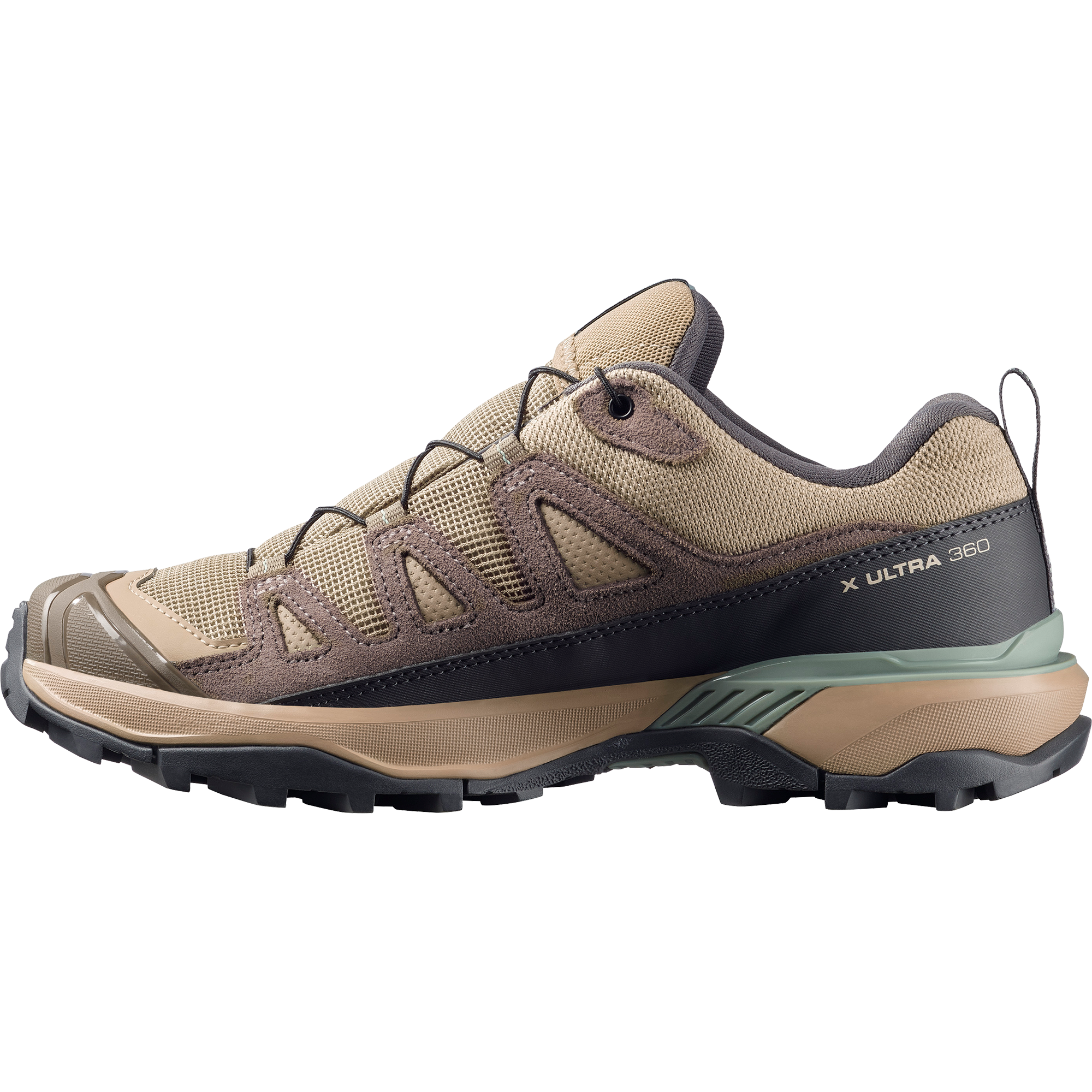 Salomon X Ultra 360 Leather Gore-Tex Hiking & Backpacking Shoes Womens Desert Tan