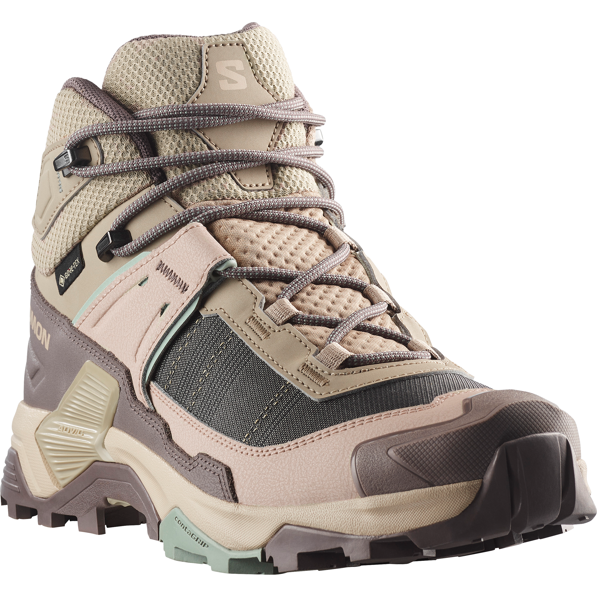Salomon X Ultra 5 Mid Gore-Tex Hiking & Backpacking Shoes Womens Iron