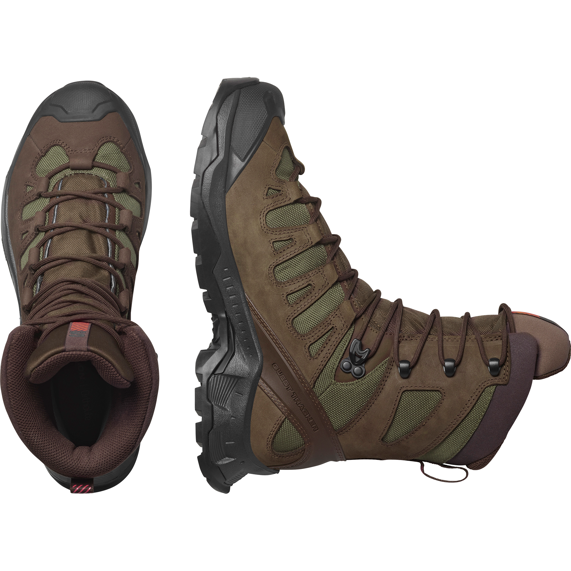 Salomon Quest Tracker High Gore-Tex Hiking & Backpacking Shoes Earth Brown