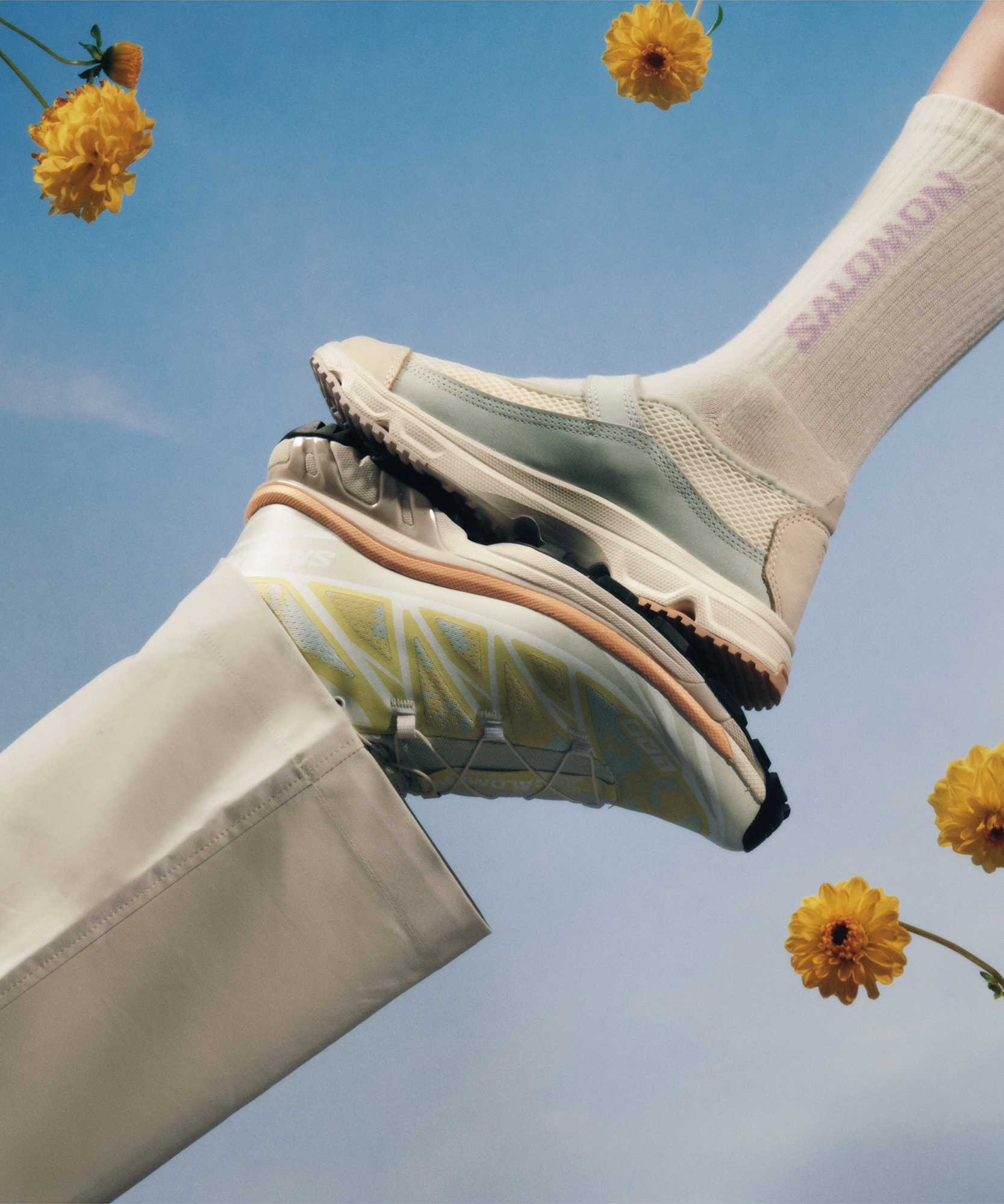 Salomon Rx Marie-Jeanne Alpen Blossom Sneakers Vanilla Ice