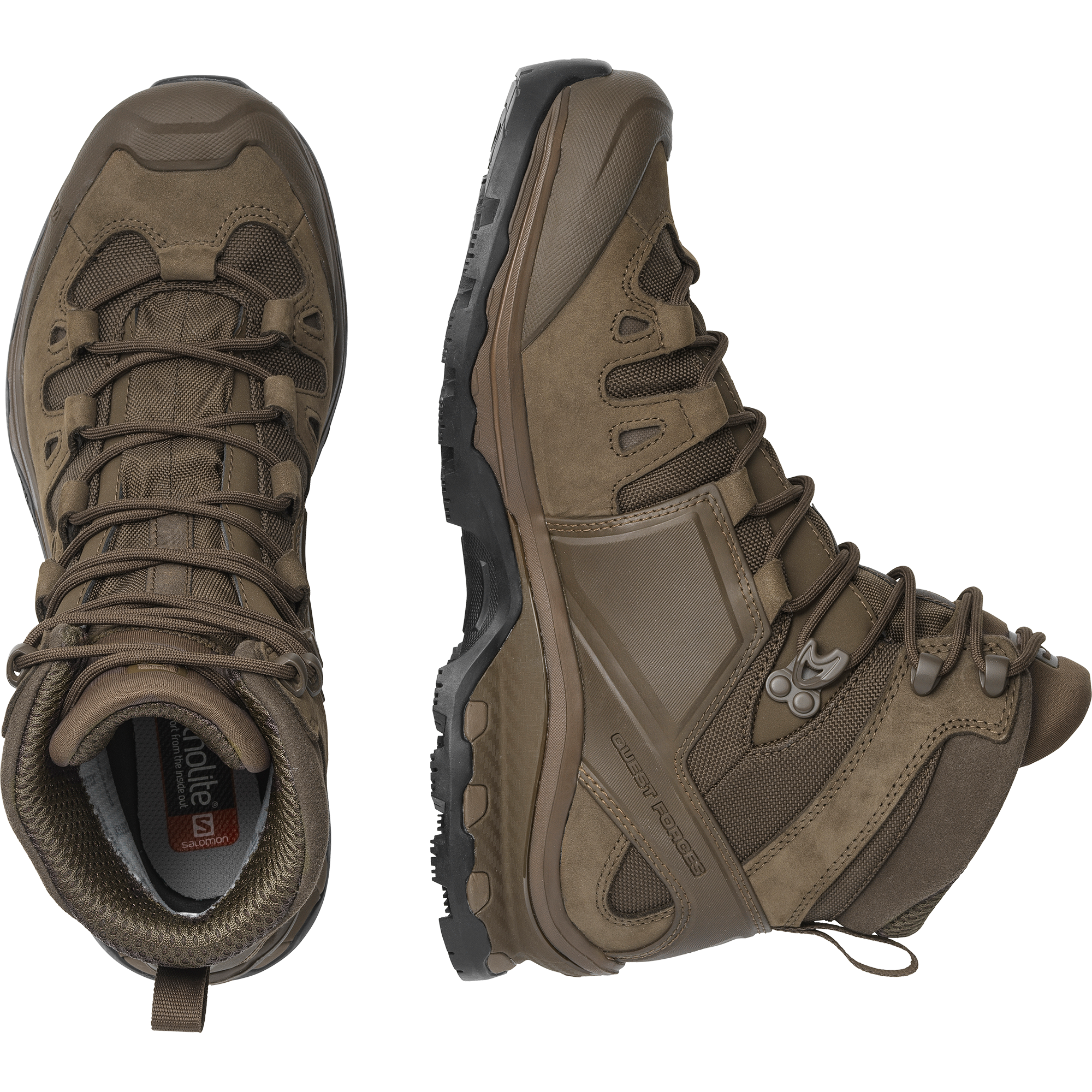Salomon Quest 4D Gore-Tex Forces 2 En Forces Shoes Earth Brown