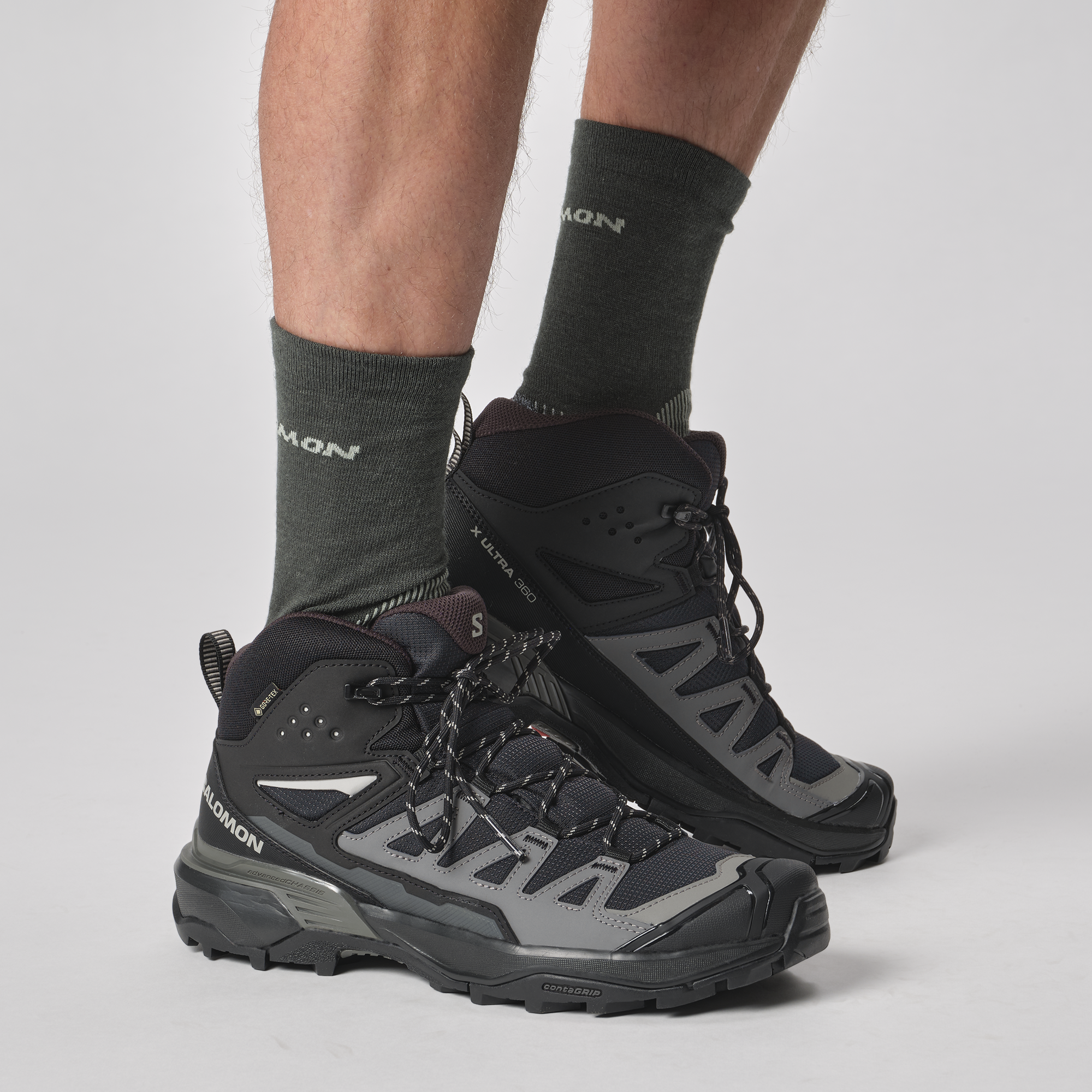 Salomon X Ultra 360 Mid Gore-Tex Hiking & Backpacking Shoes Black