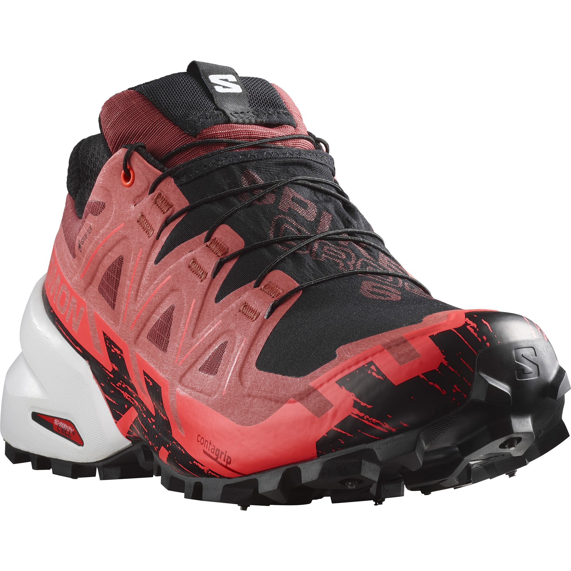 Salomon Spikecross 6 Gore-Tex Trail Running Shoes Cow Hide