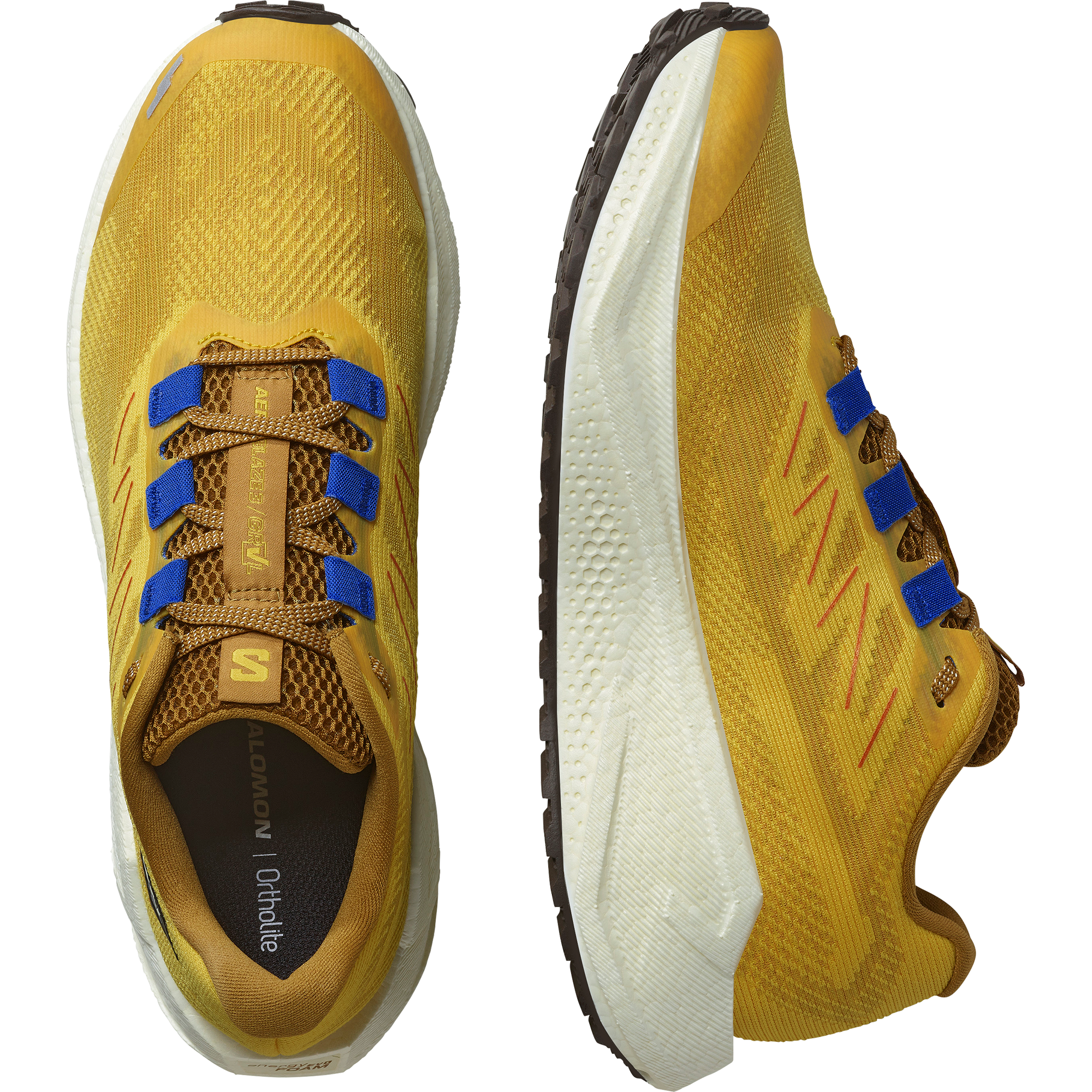 Salomon Aero Blaze 3 Grvl Gravel Running Shoes Spicy Mustard