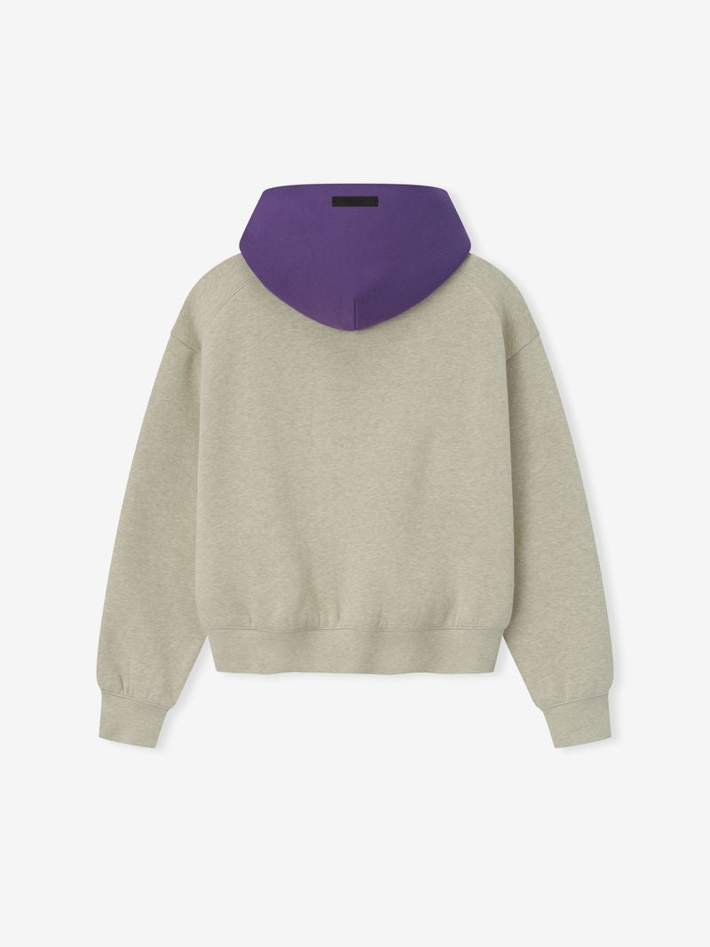 Essentials Womens Sparks Classic Hoodie Heather Stone/Purple Reign
