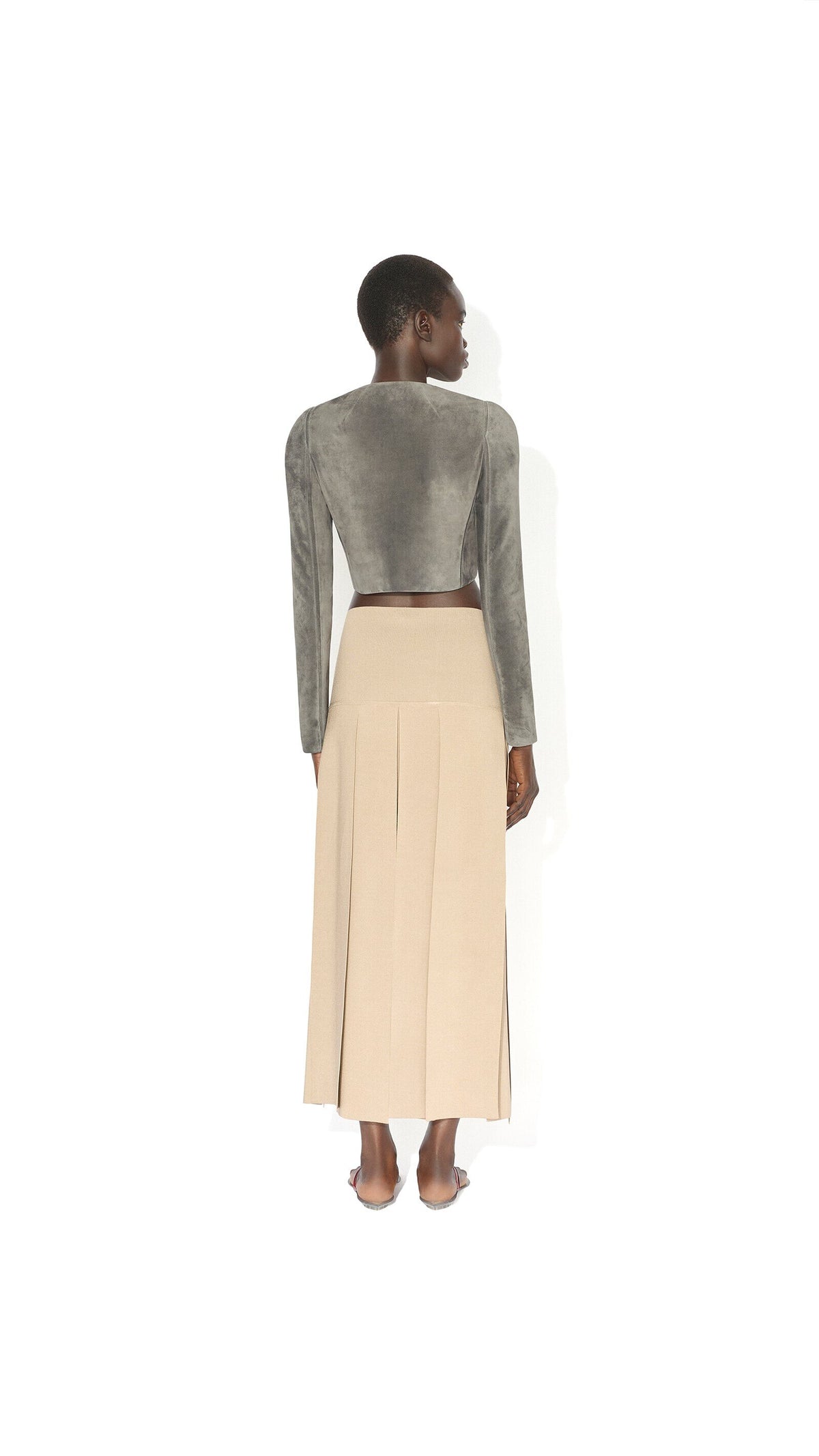 Alaïa Suede Goatskin Tailored Jacket