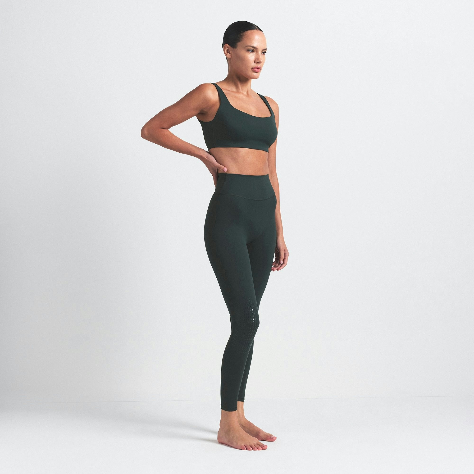 Skims Nikeskims Matte Knee Grip 26" Legging Dark Teal