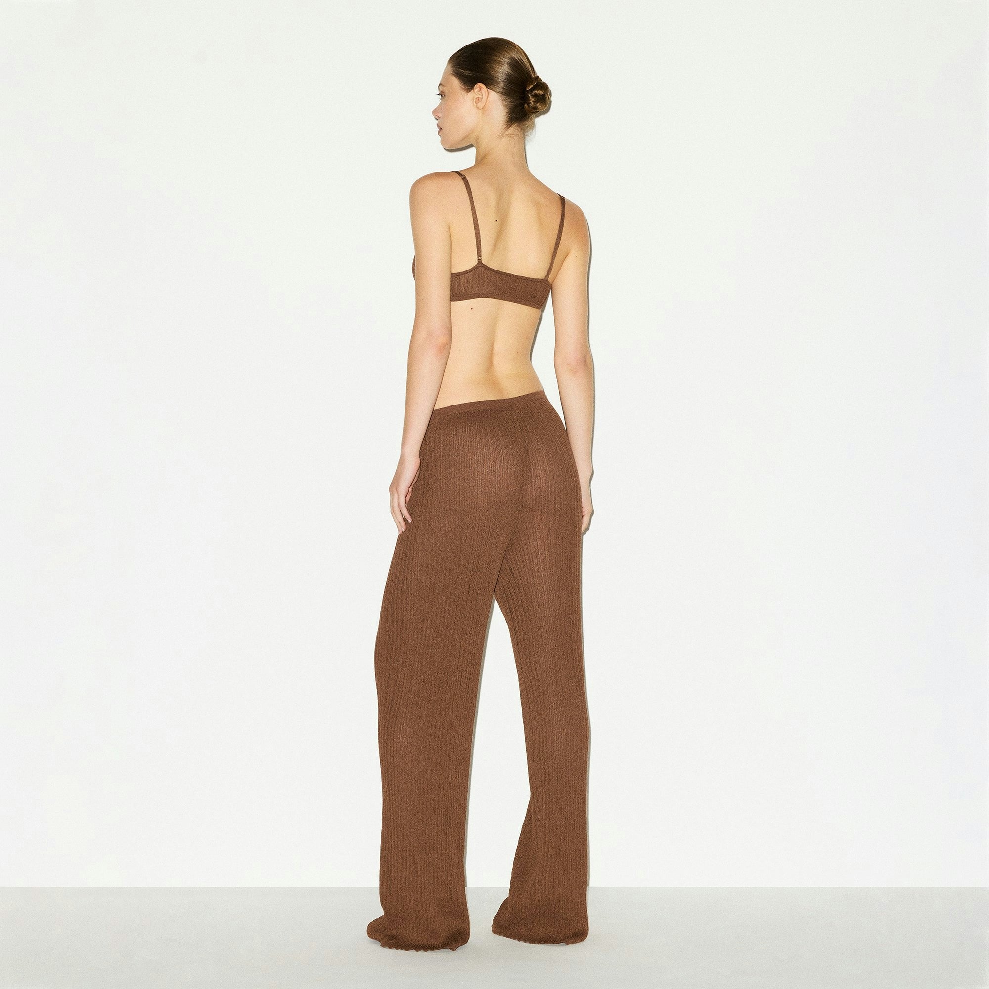 SHEER KNIT STRAIGHT LEG PANT
