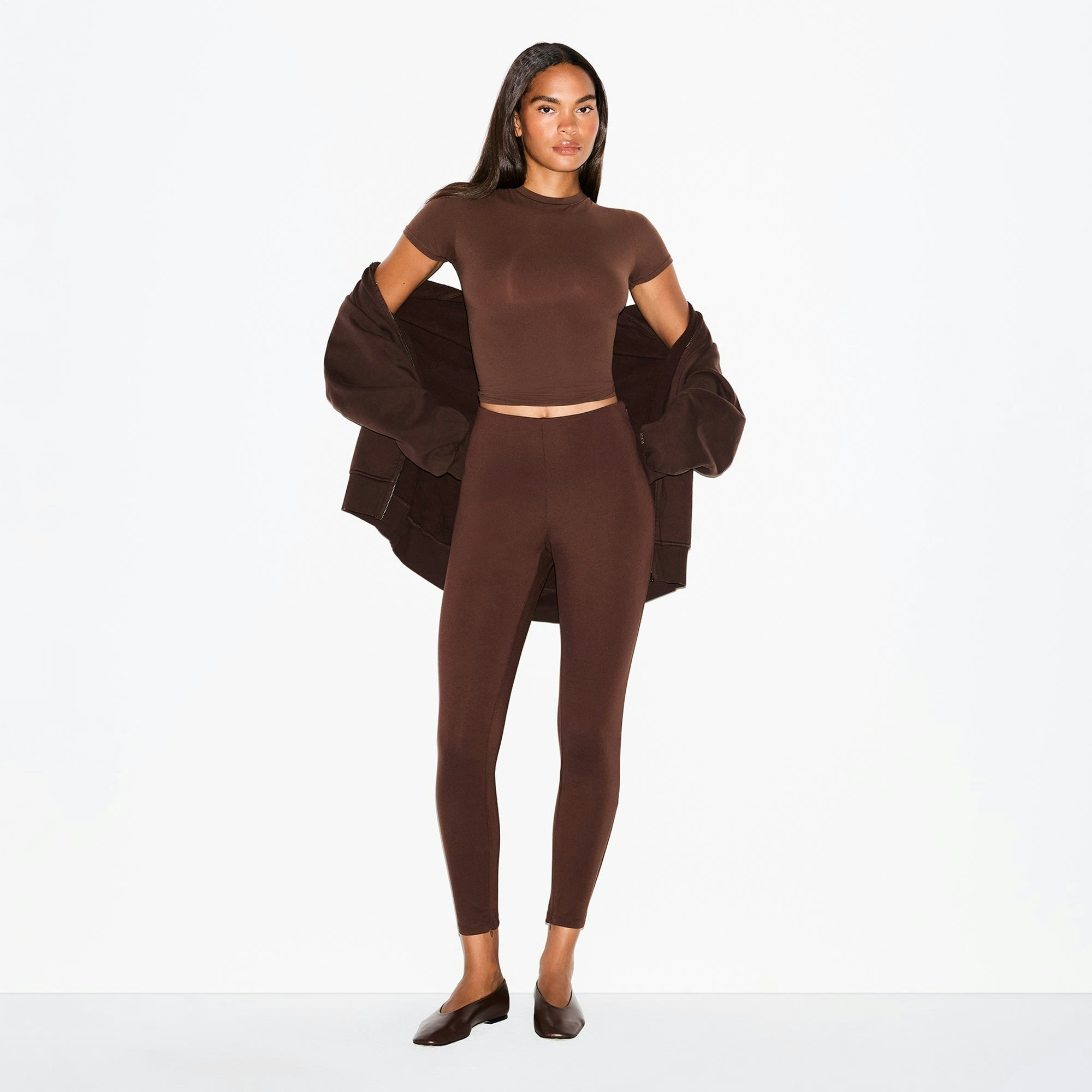 Skims The Essential Collection High-Waisted Legging Cocoa
