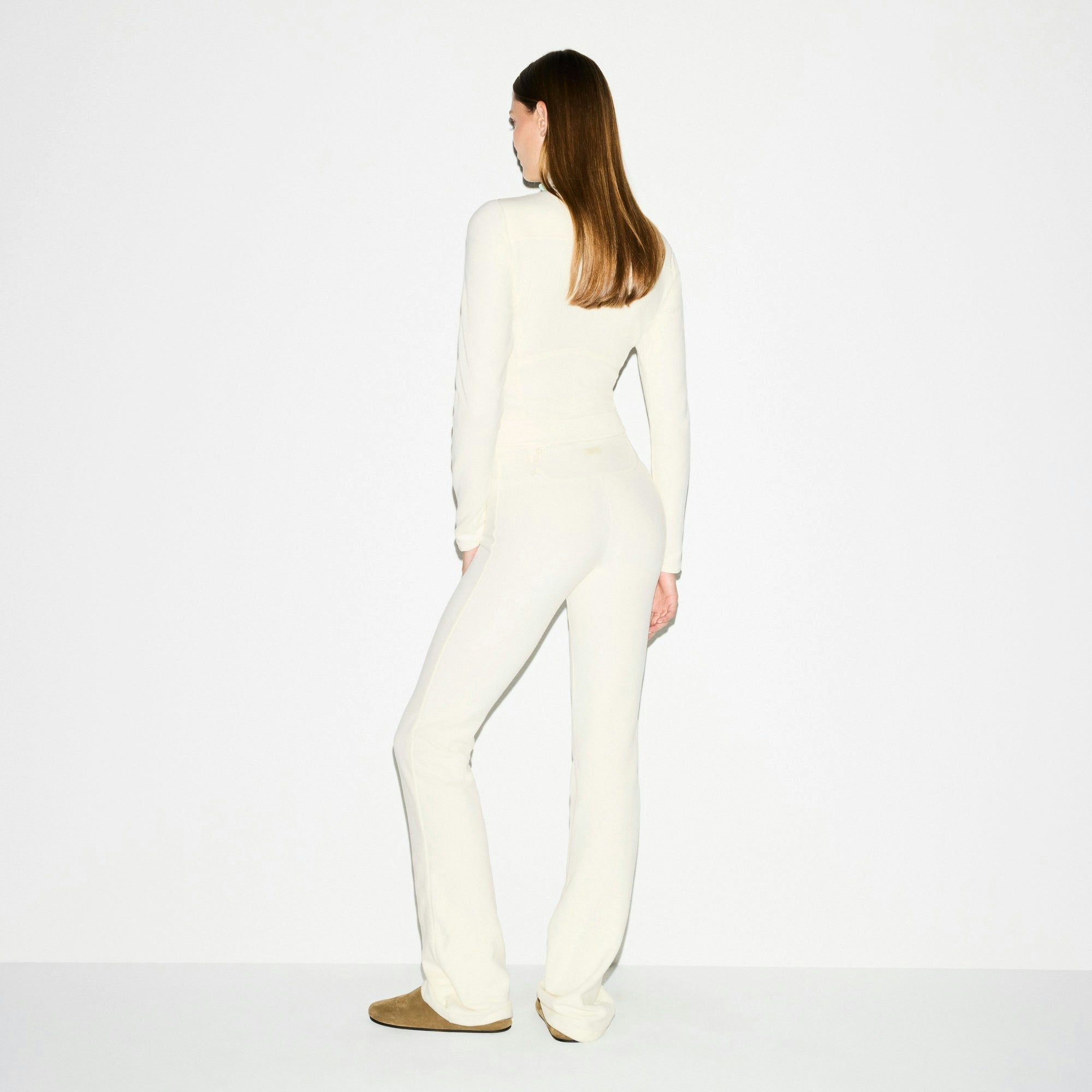 Skims Outdoor Fleece Pant Ecru