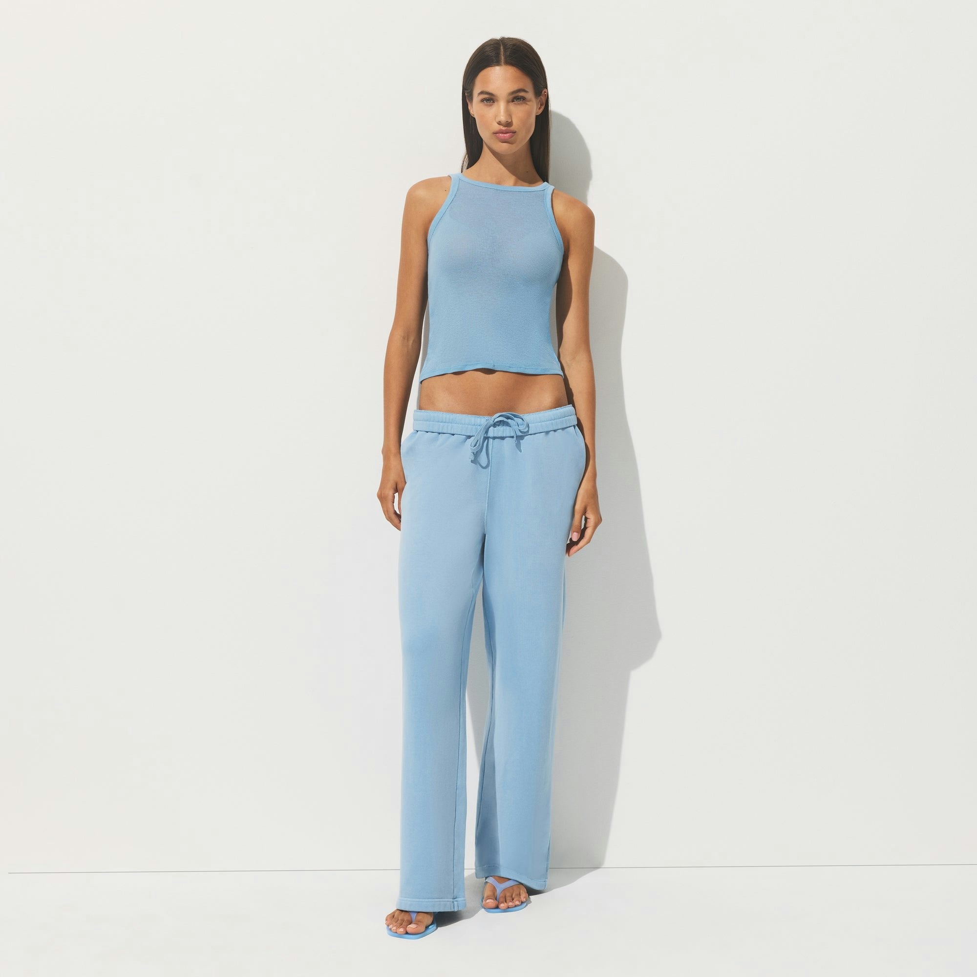 FRENCH TERRY STRAIGHT LEG PANT