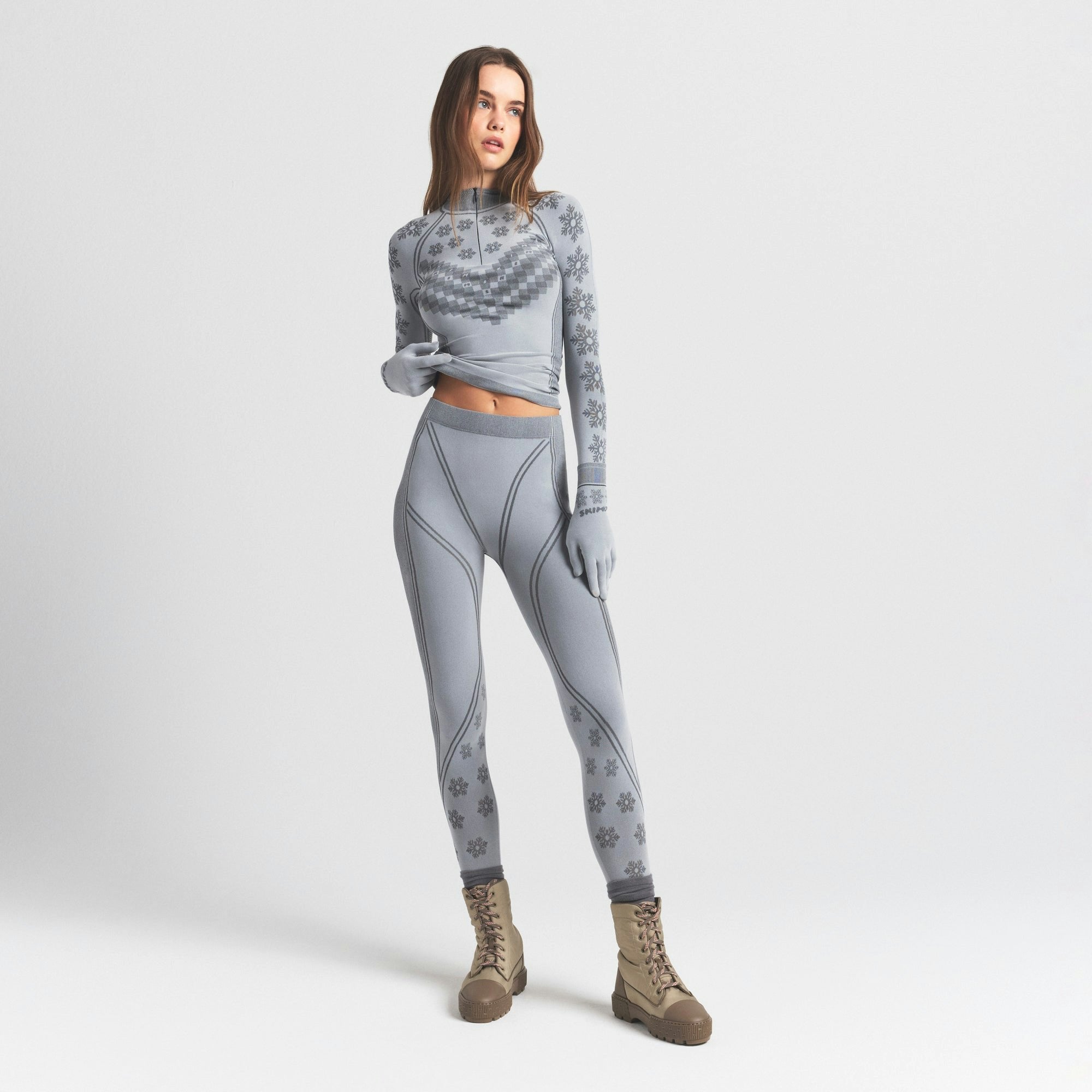 Skims Skims First Layers Legging Mirror Winter Fair Isle