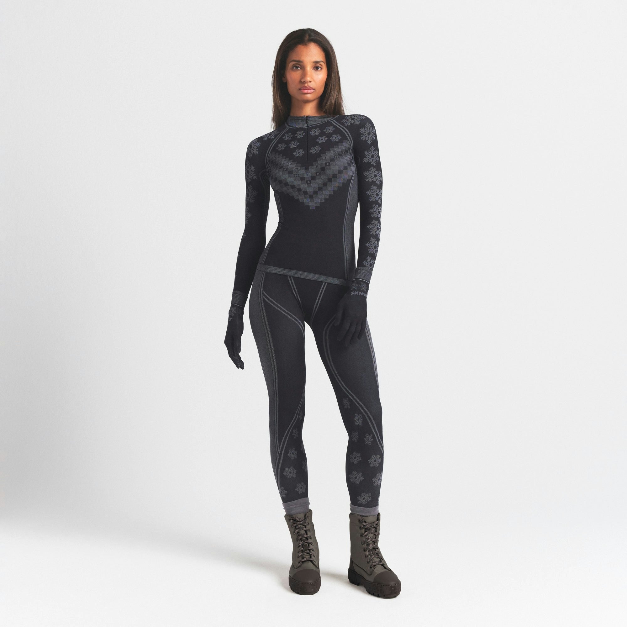 Skims Skims First Layers Legging Obsidian Winter Fair Isle
