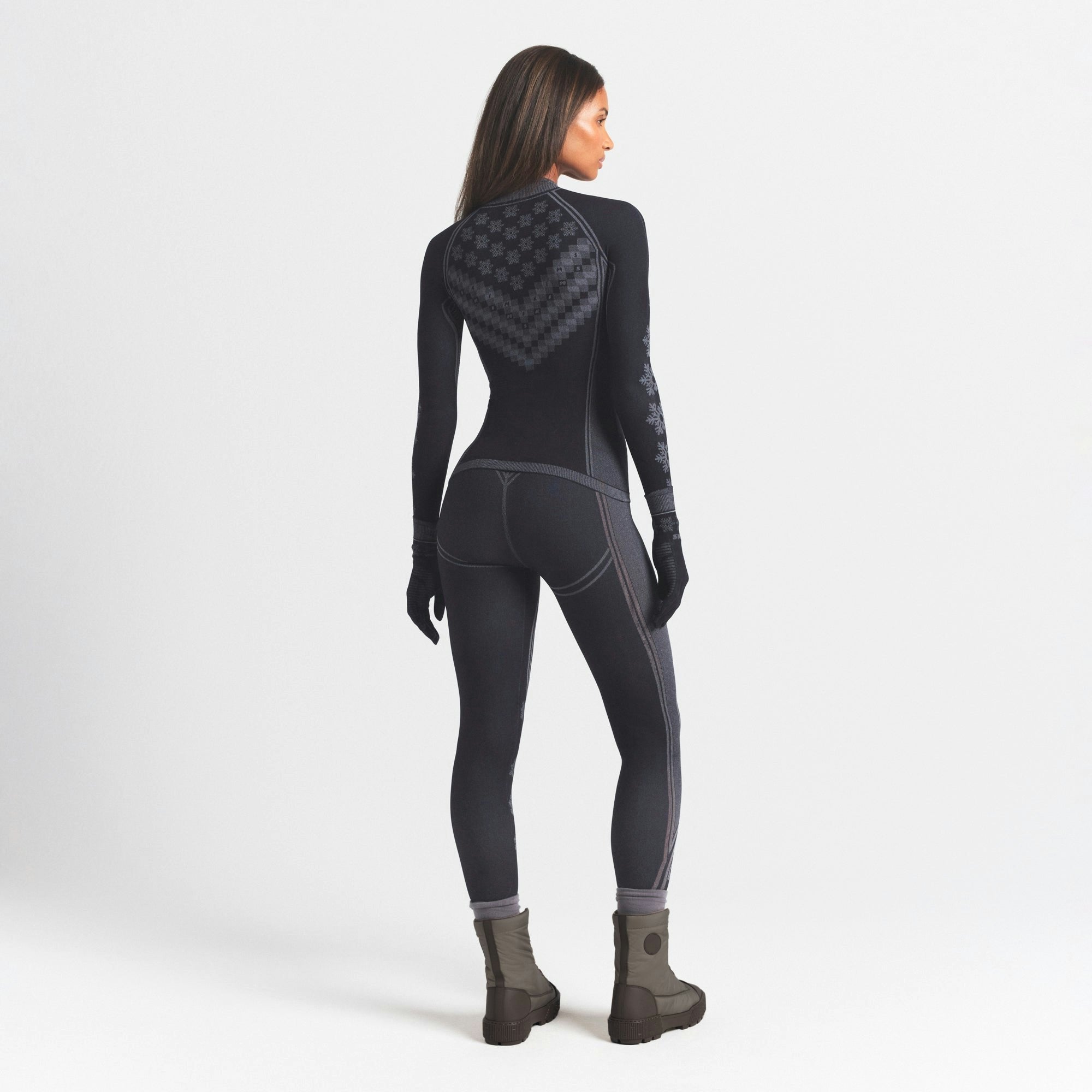 Skims Skims First Layers Legging Obsidian Winter Fair Isle