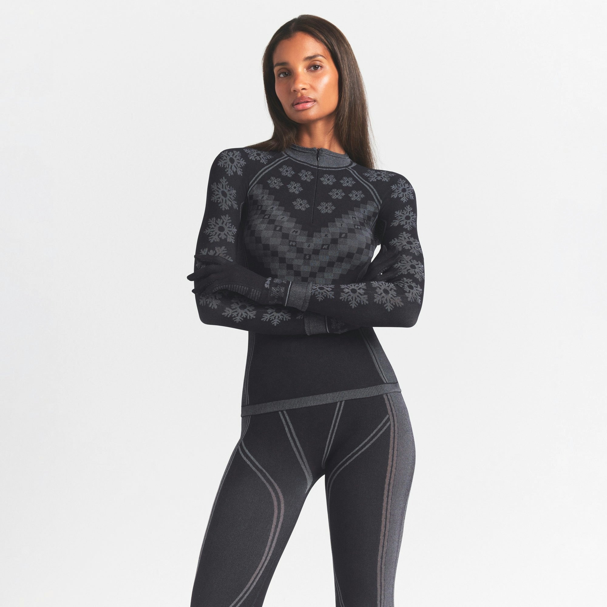 Skims Skims First Layers Legging Obsidian Winter Fair Isle